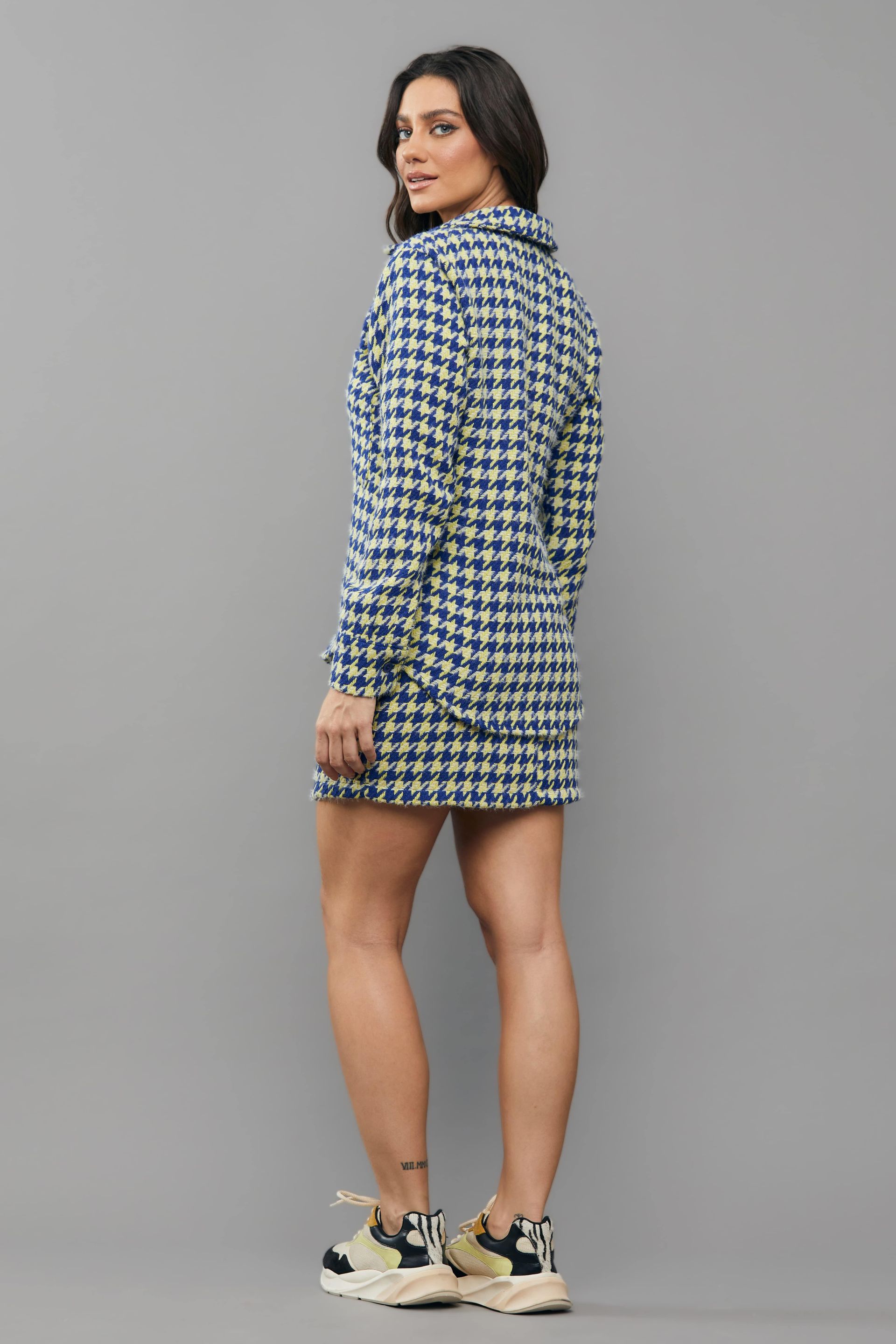 Camisão Pied de Poule Anna