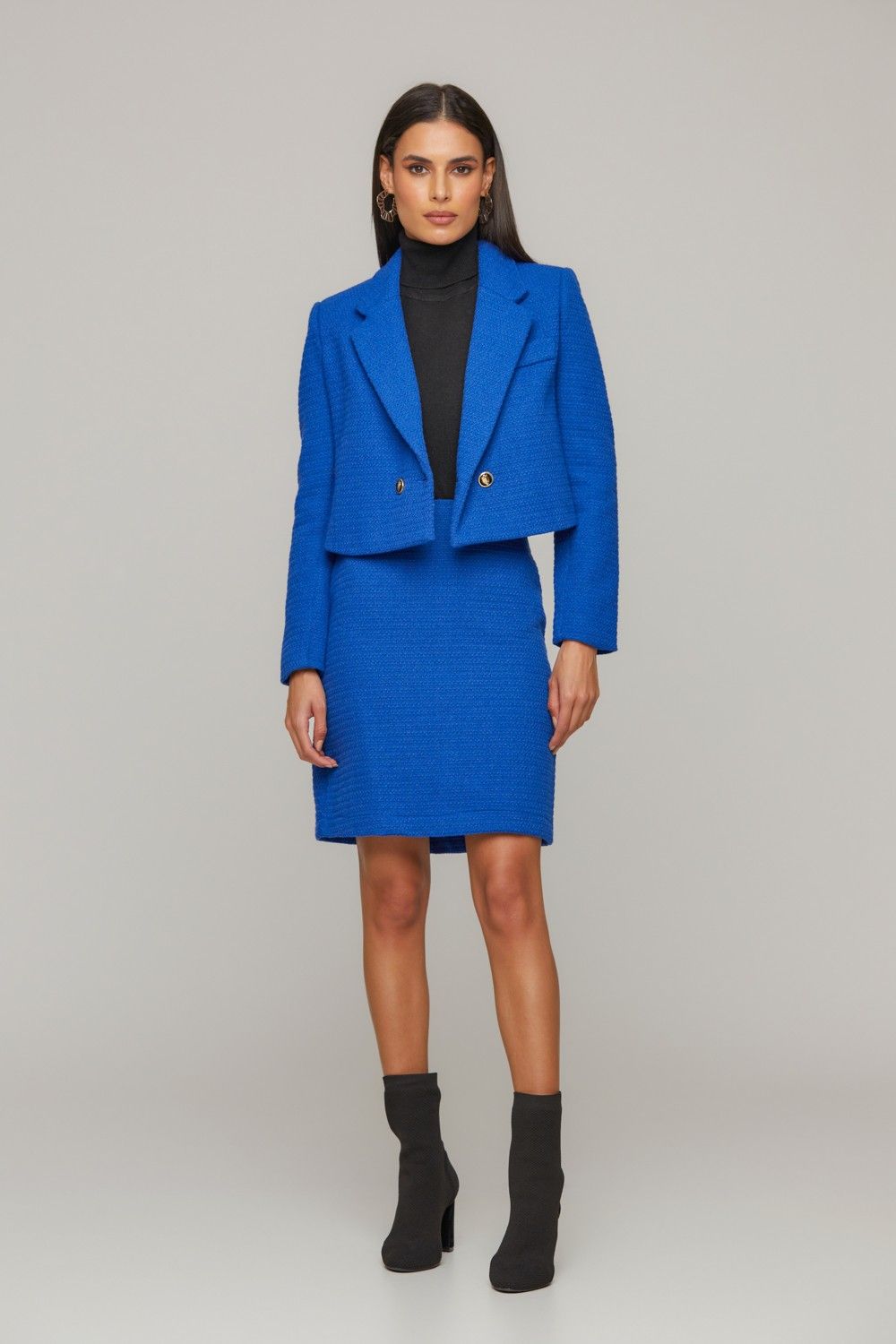 Spencer  Cropped Tweed Luciane