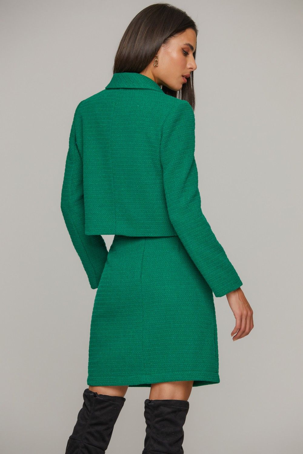 Spencer  Cropped Tweed Luciane