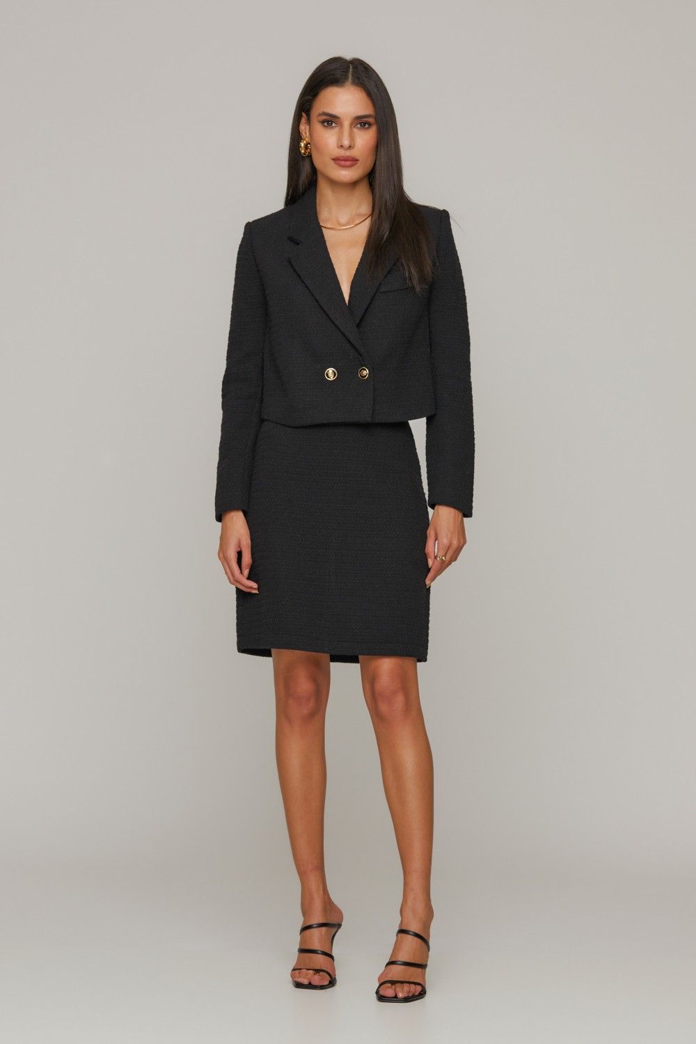 Spencer  Cropped Tweed Luciane