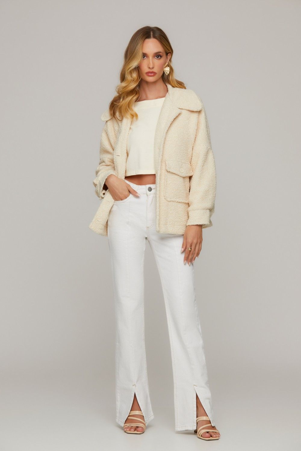 Jaqueta Bomber Fleece