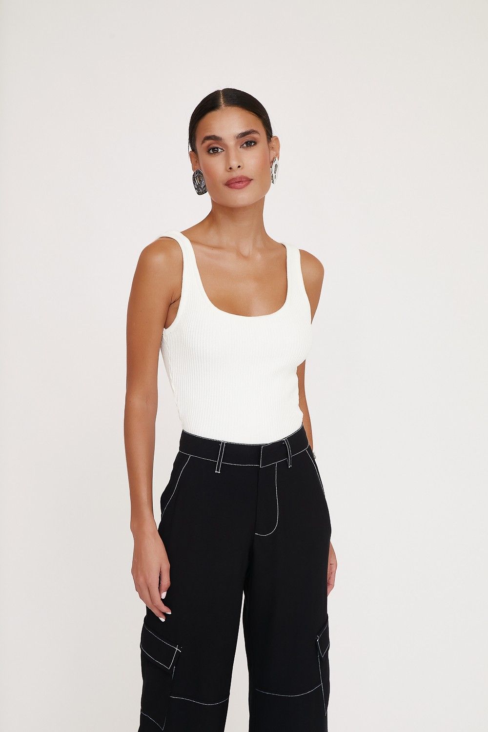 Calça Wide Leg Cargo Marie