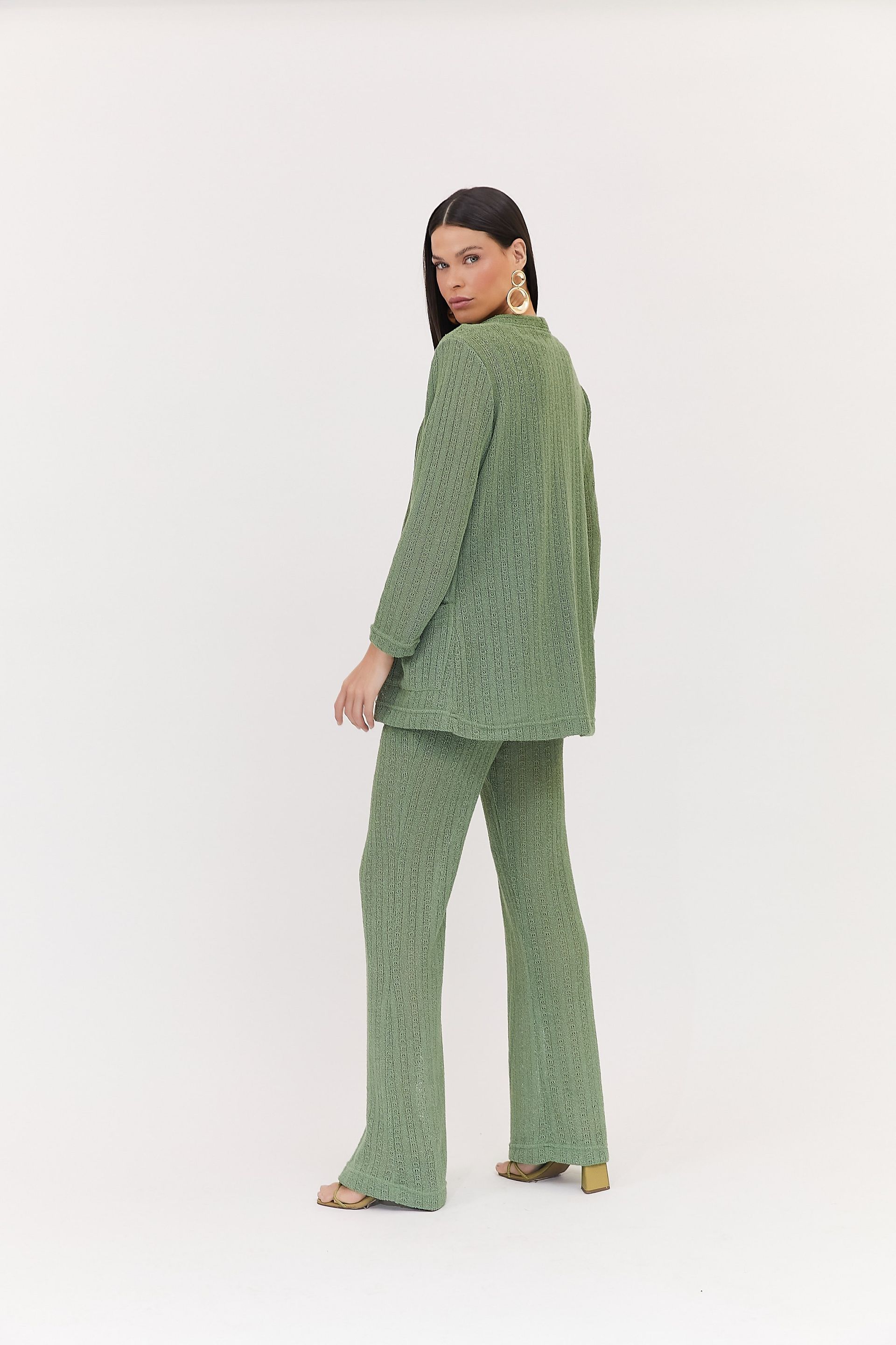 Calça Reta Tricot Hellen