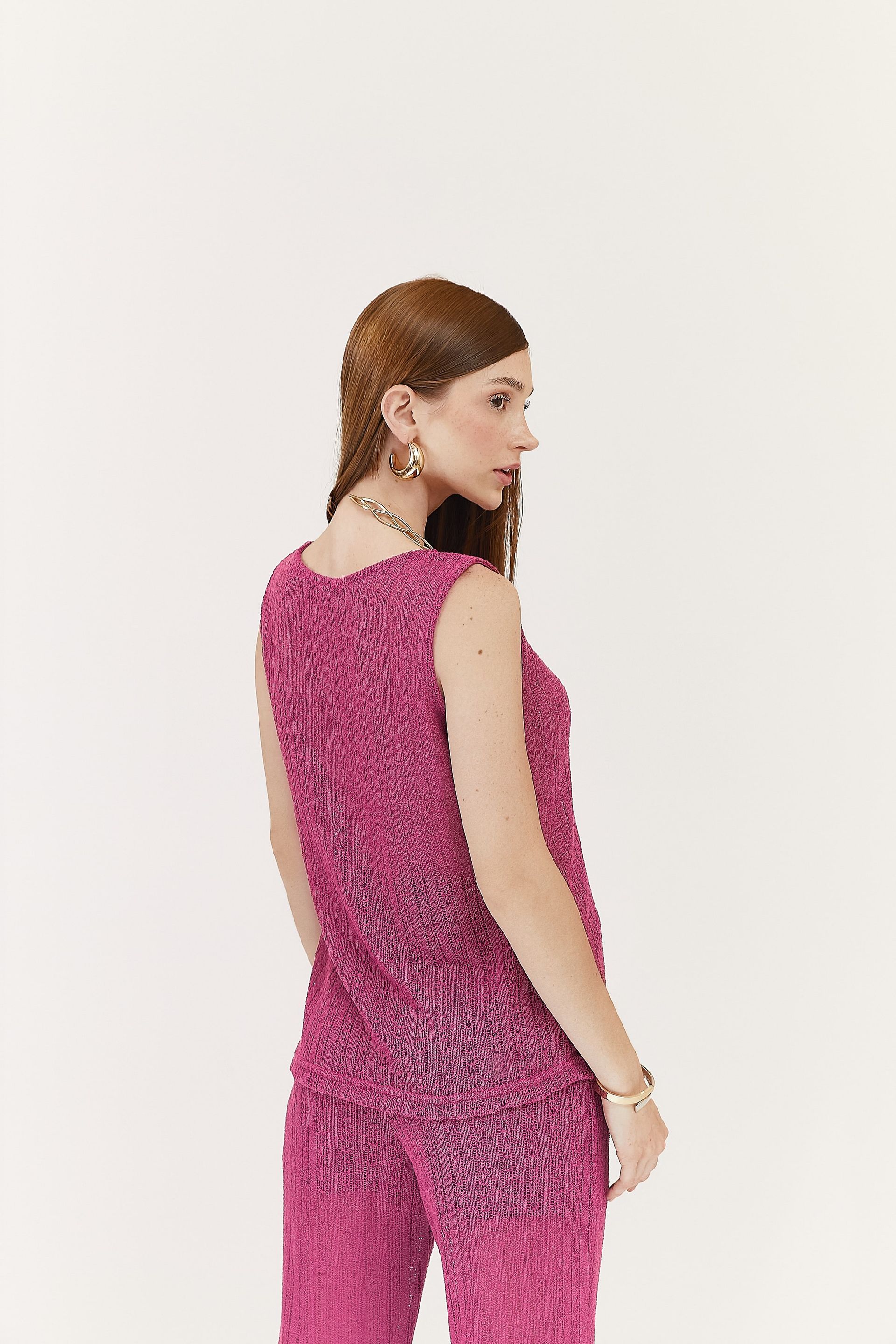 Calça Reta Tricot Hellen