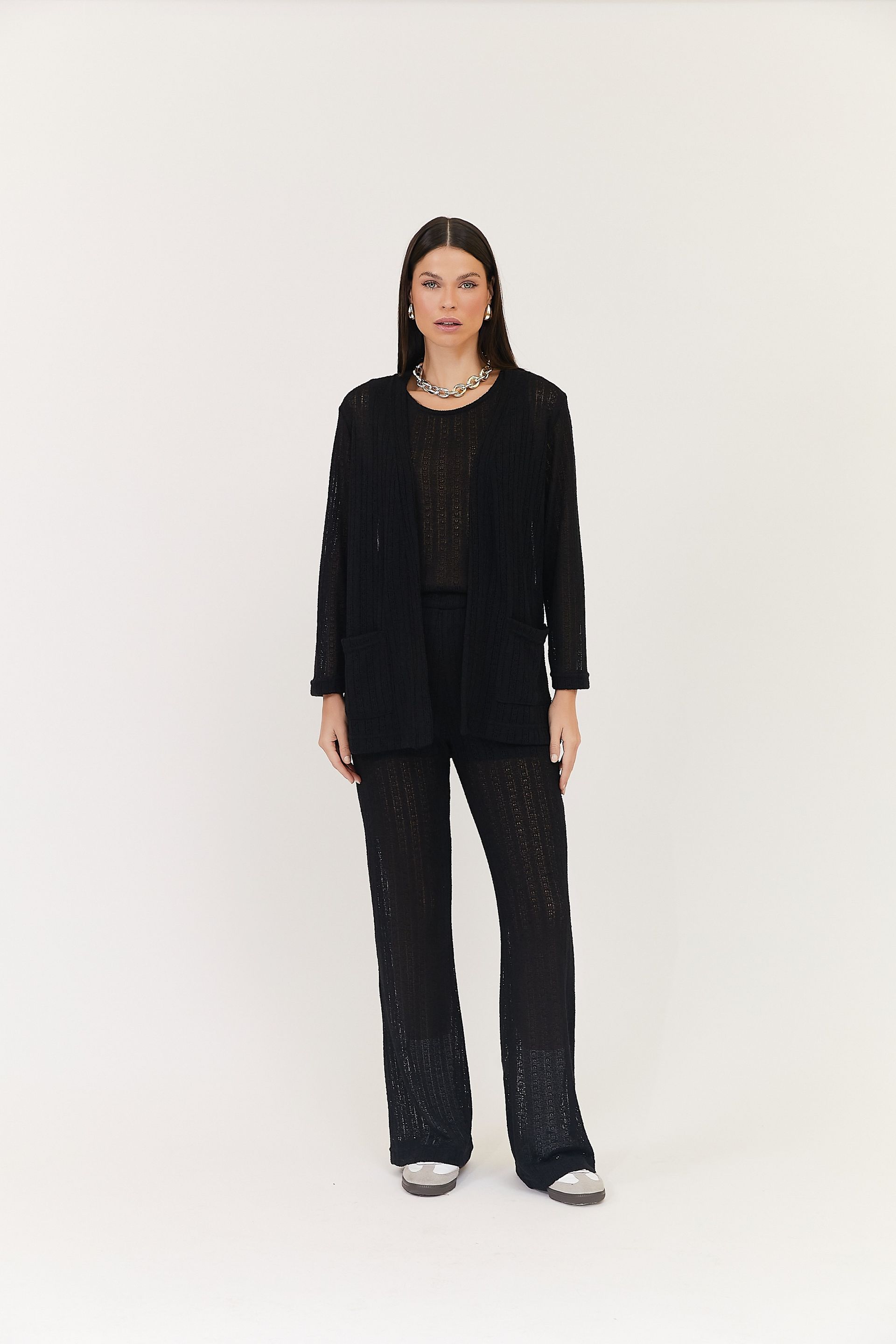 Calça Reta Tricot Hellen