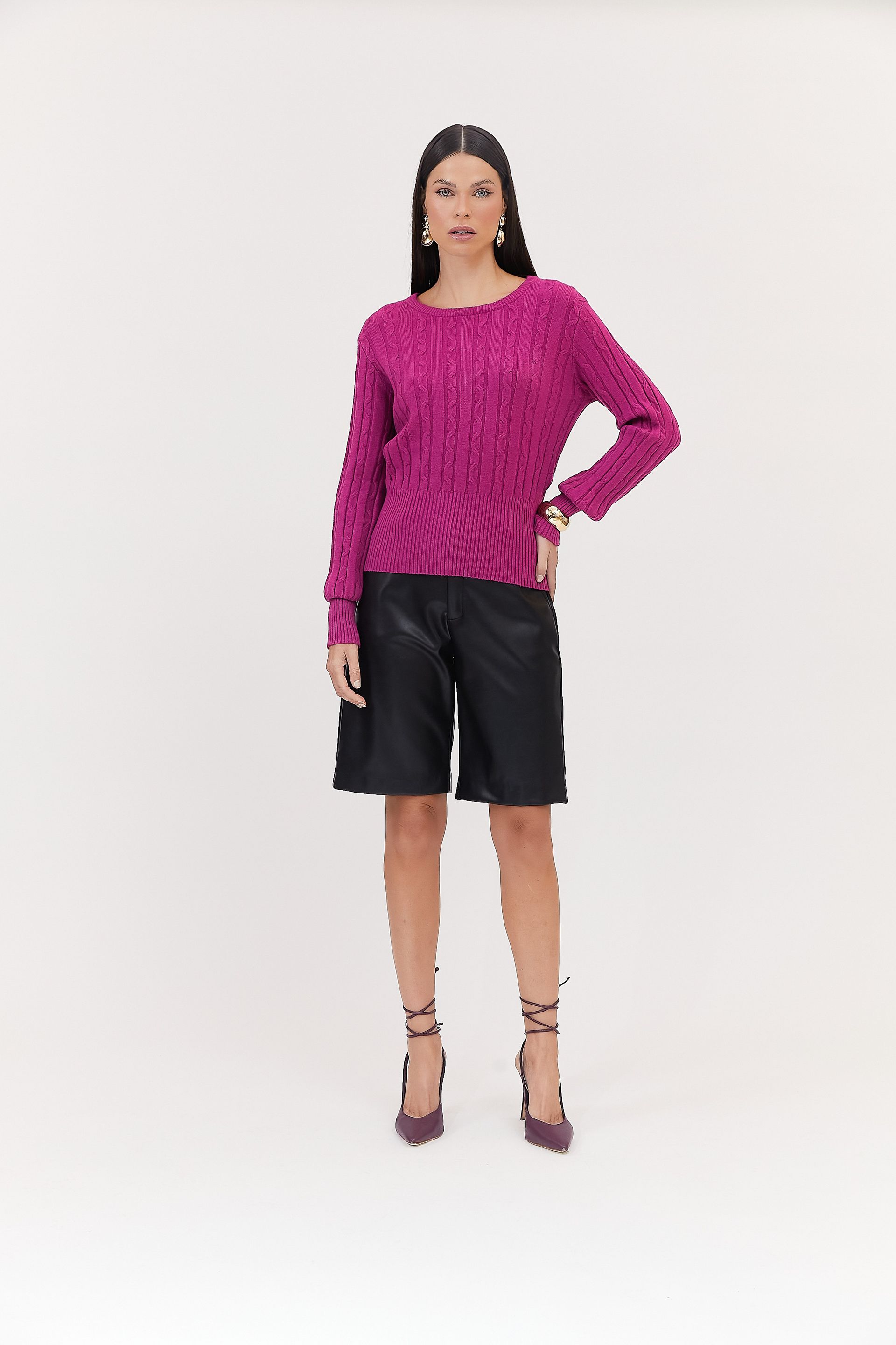 Blusa Tricot Lã Lady