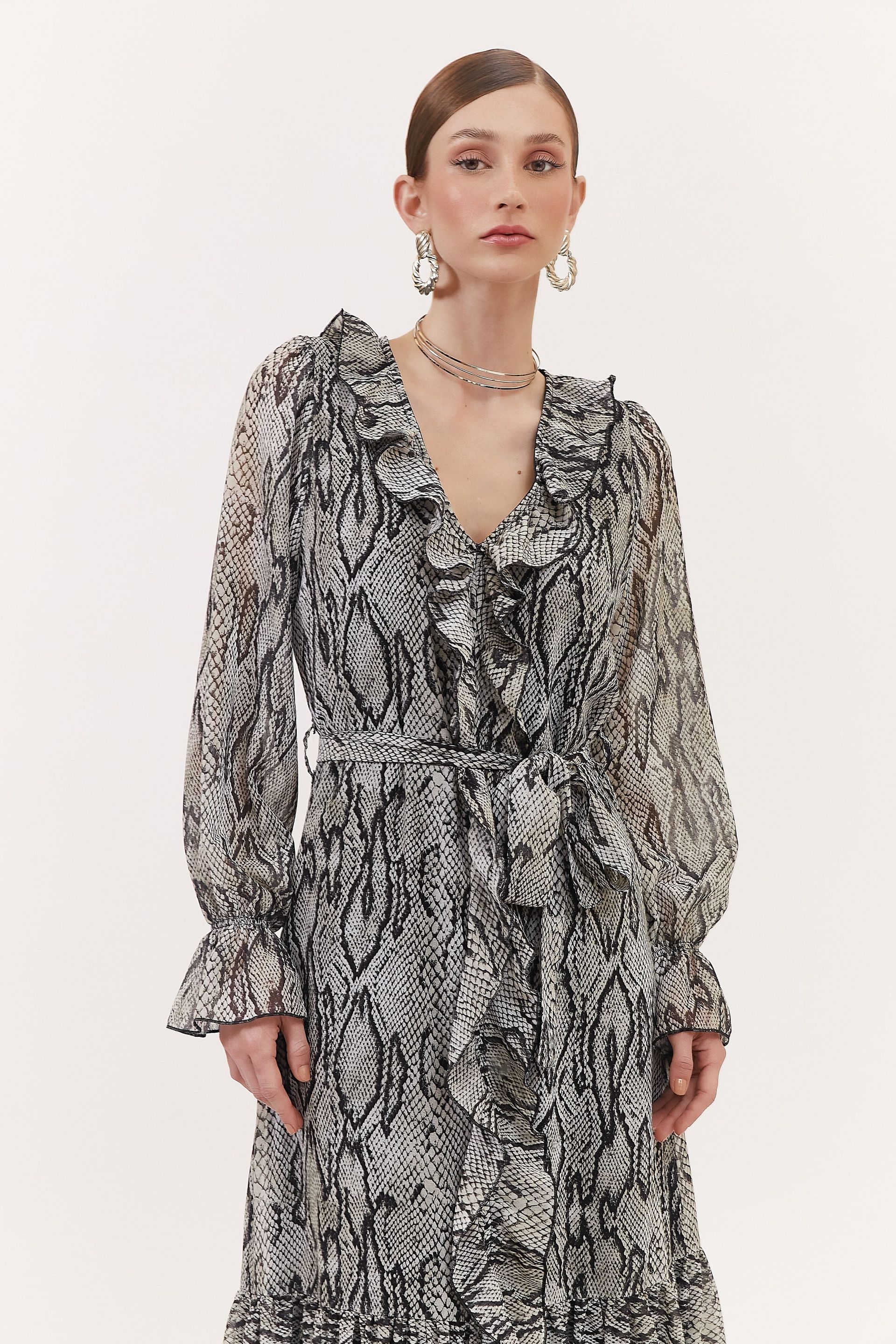 Vestido babado Suzy