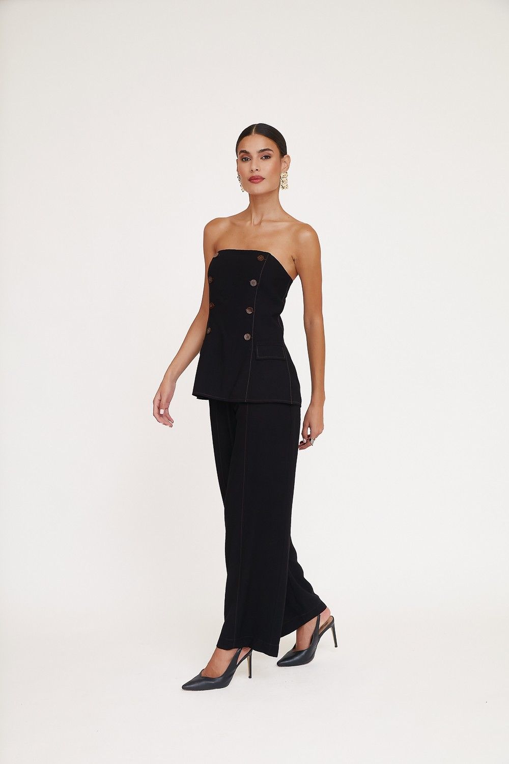 Blusa Alfaiataria Tomara que caia Ulla