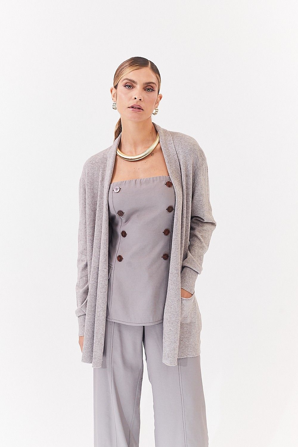 Blusa Alfaiataria Tomara que caia Ulla