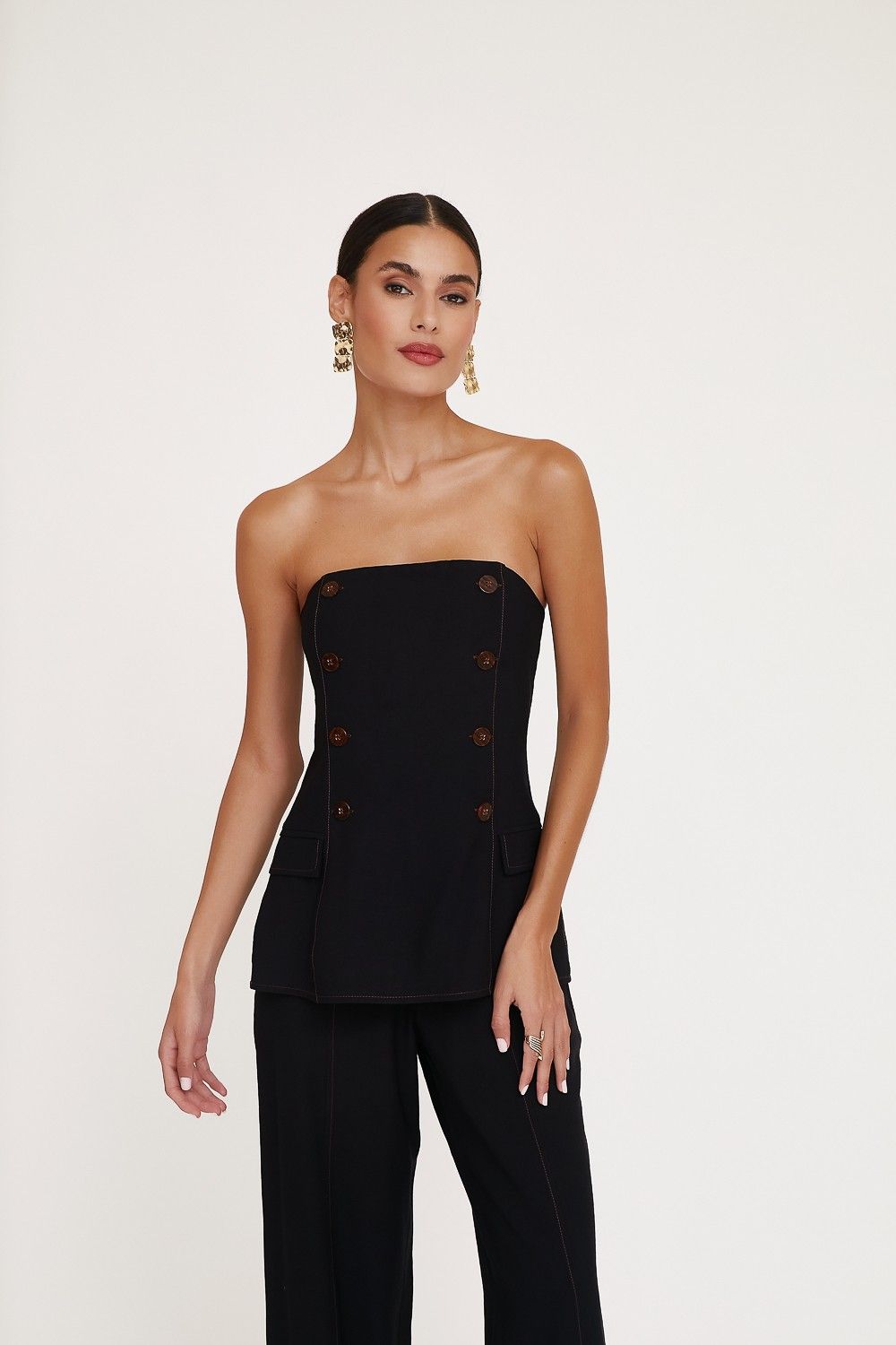 Blusa Alfaiataria Tomara que caia Ulla
