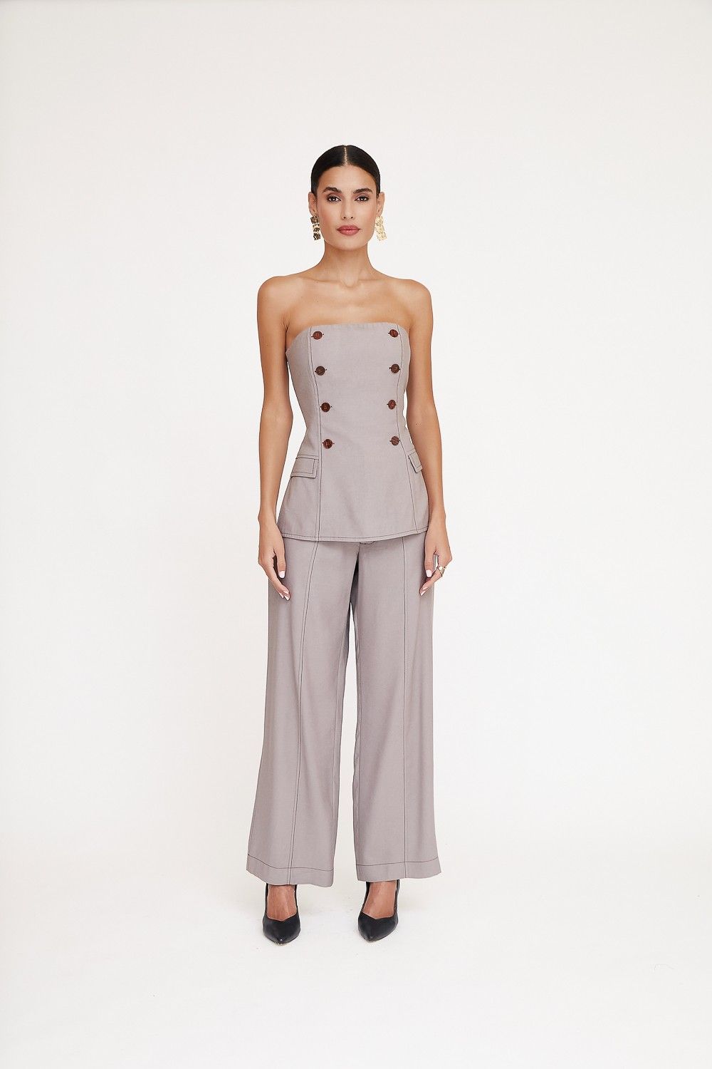 Blusa Alfaiataria Tomara que caia Ulla
