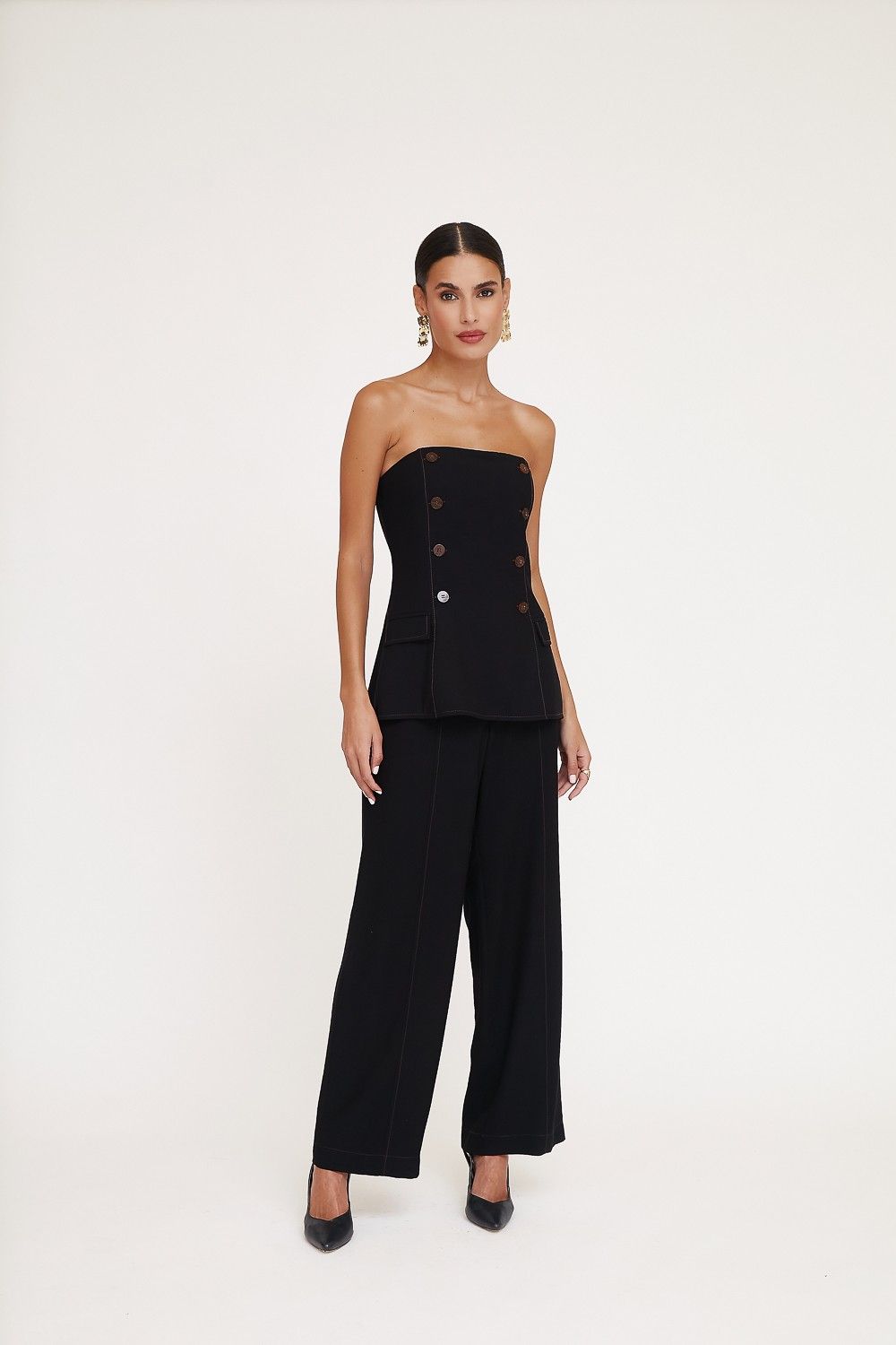 Blusa Alfaiataria Tomara que caia Ulla
