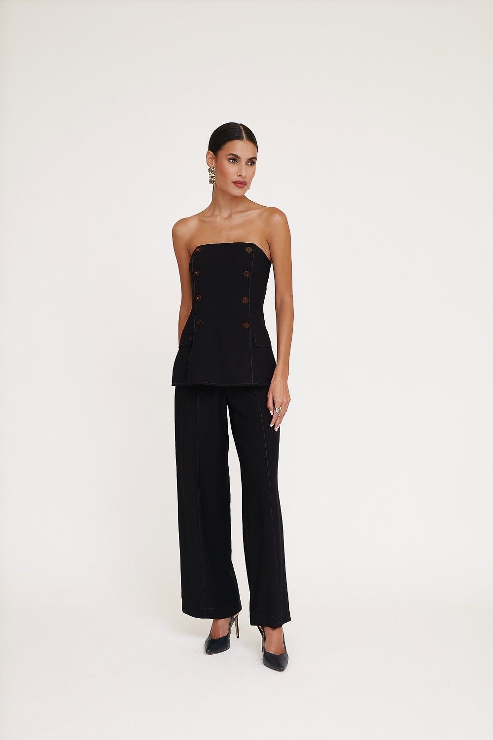 Blusa Alfaiataria Tomara que caia Ulla