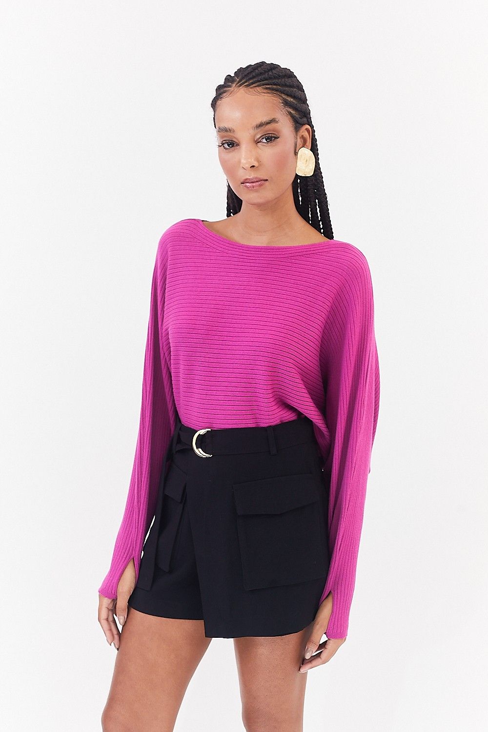 Blusa Manga Morcego Fanny