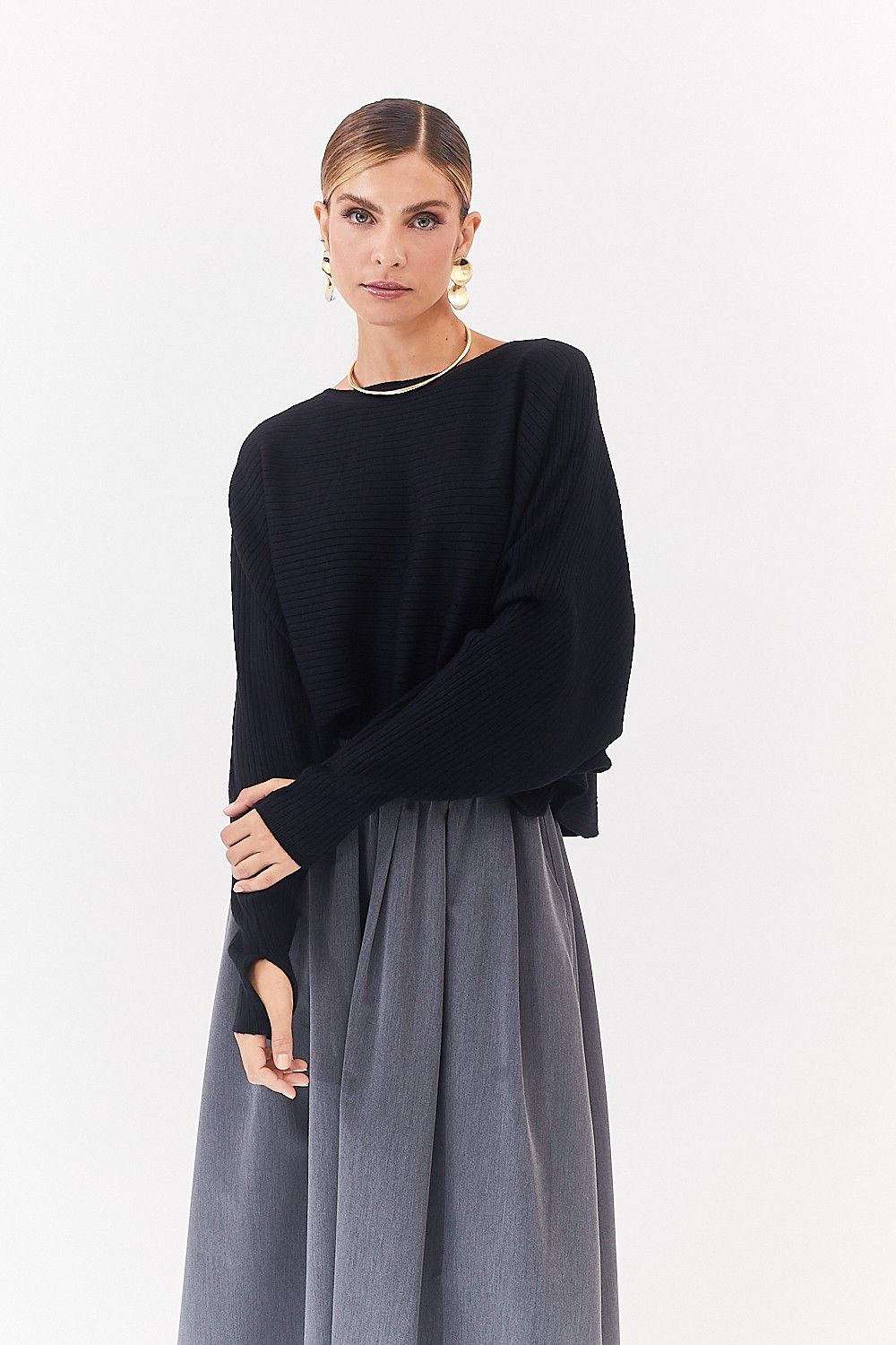 Blusa Manga Morcego Fanny