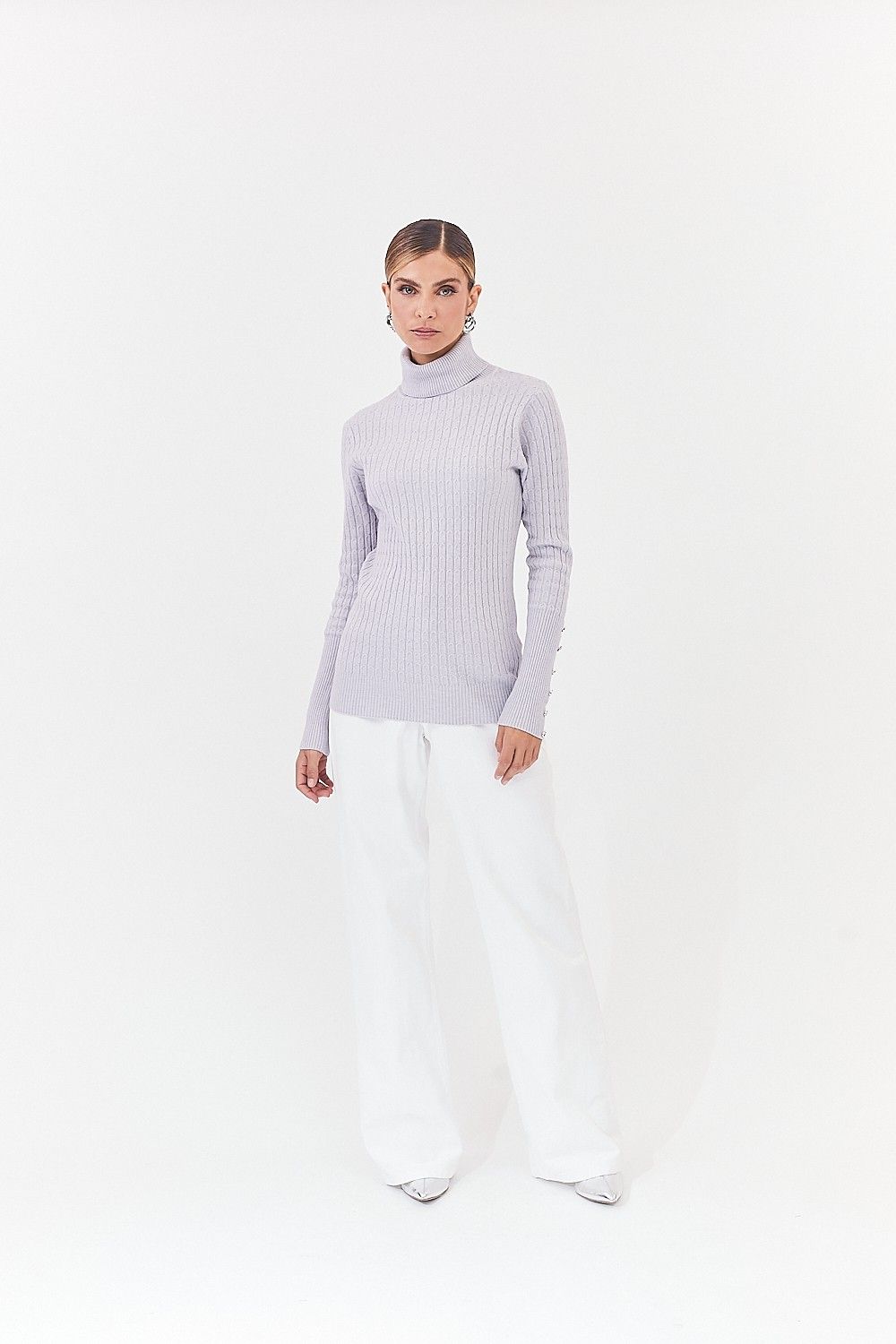 Blusa Tricot Gola Alta Isis