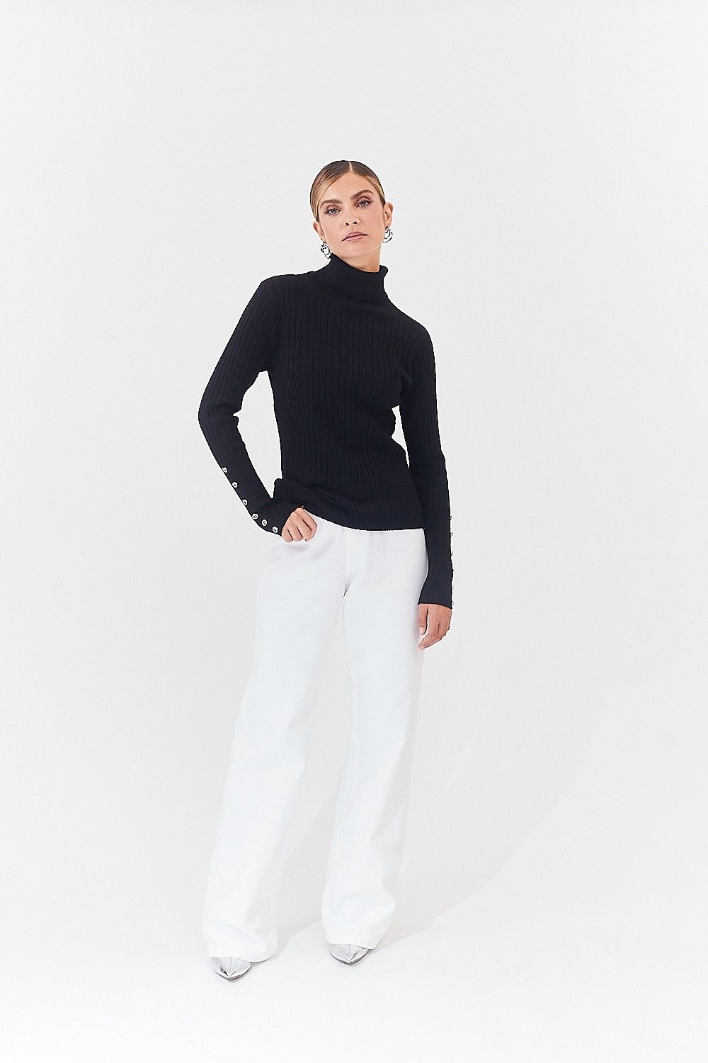 Blusa Tricot Gola Alta Isis