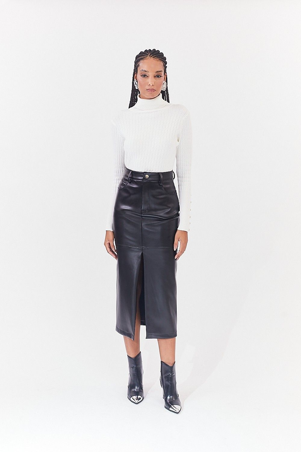 Blusa Tricot Gola Alta Isis