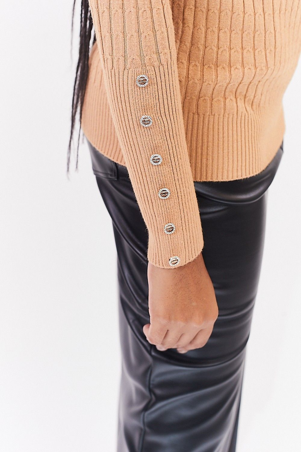 Blusa Tricot Gola Alta Isis