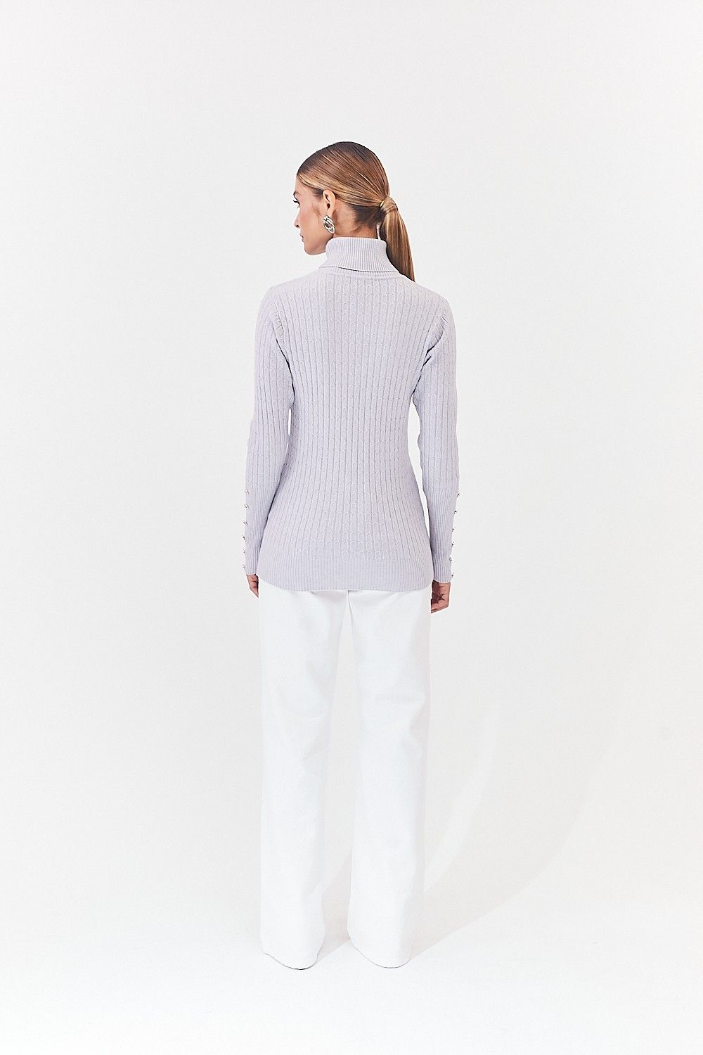 Blusa Tricot Gola Alta Isis