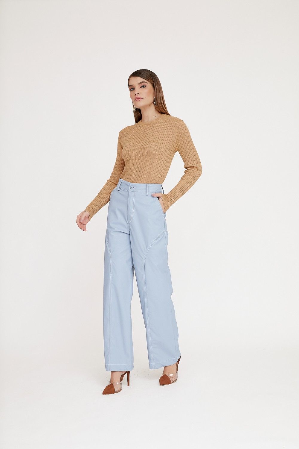 Blusa Tricot Nervuras Luana