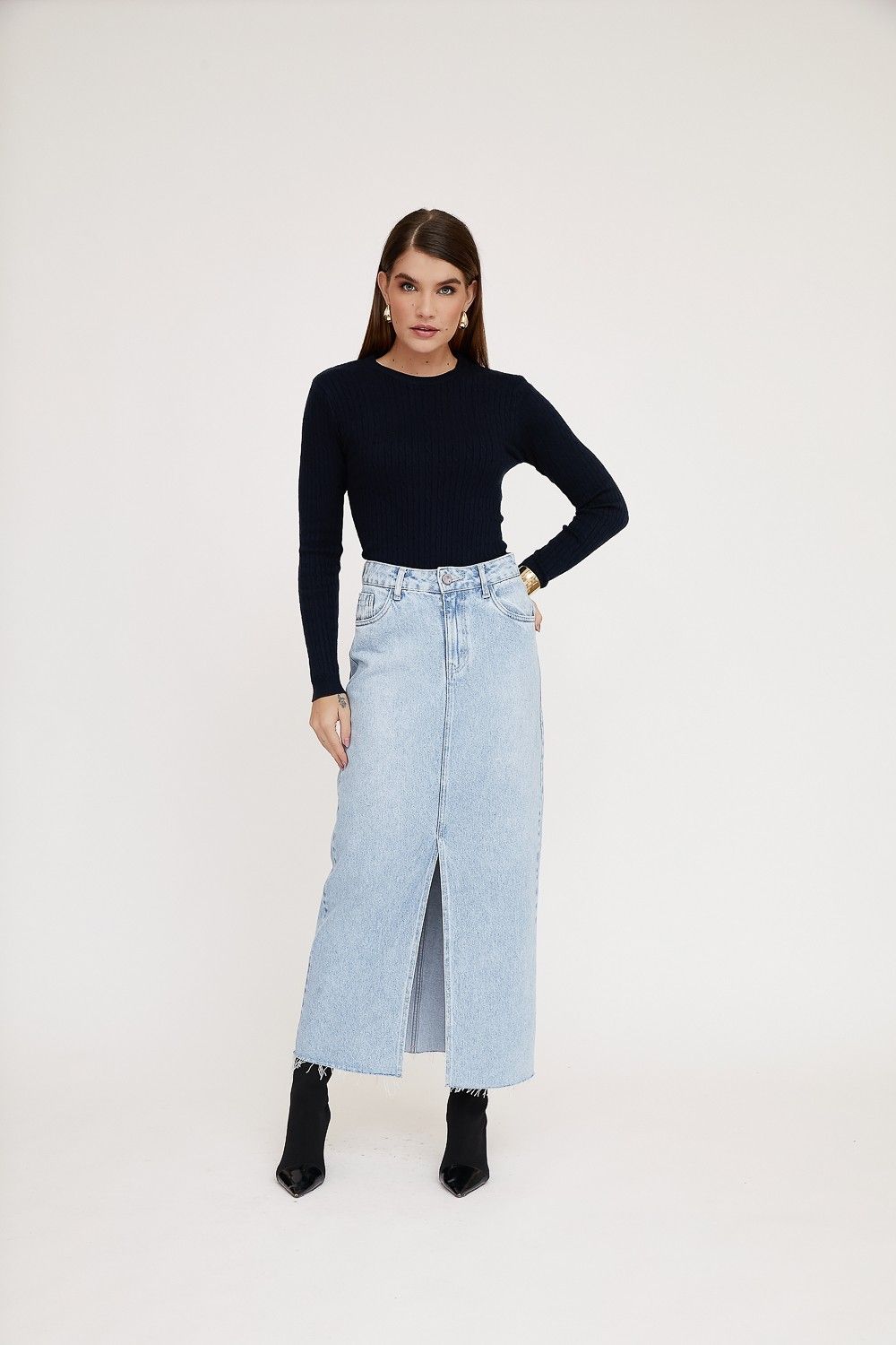 Blusa Tricot Nervuras Luana