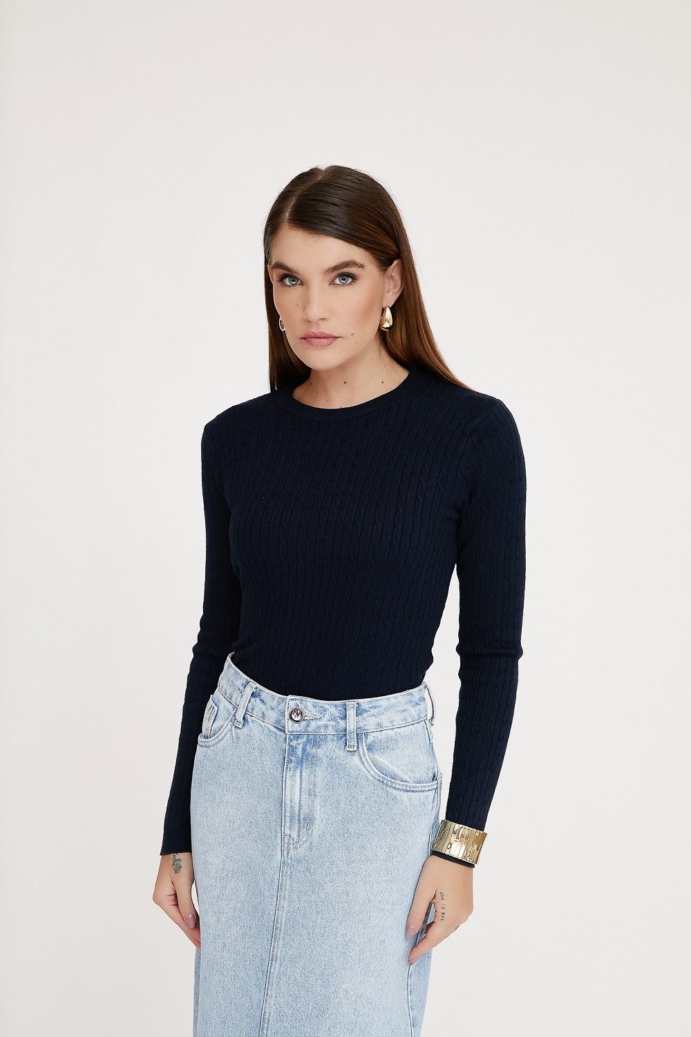Blusa Tricot Nervuras Luana