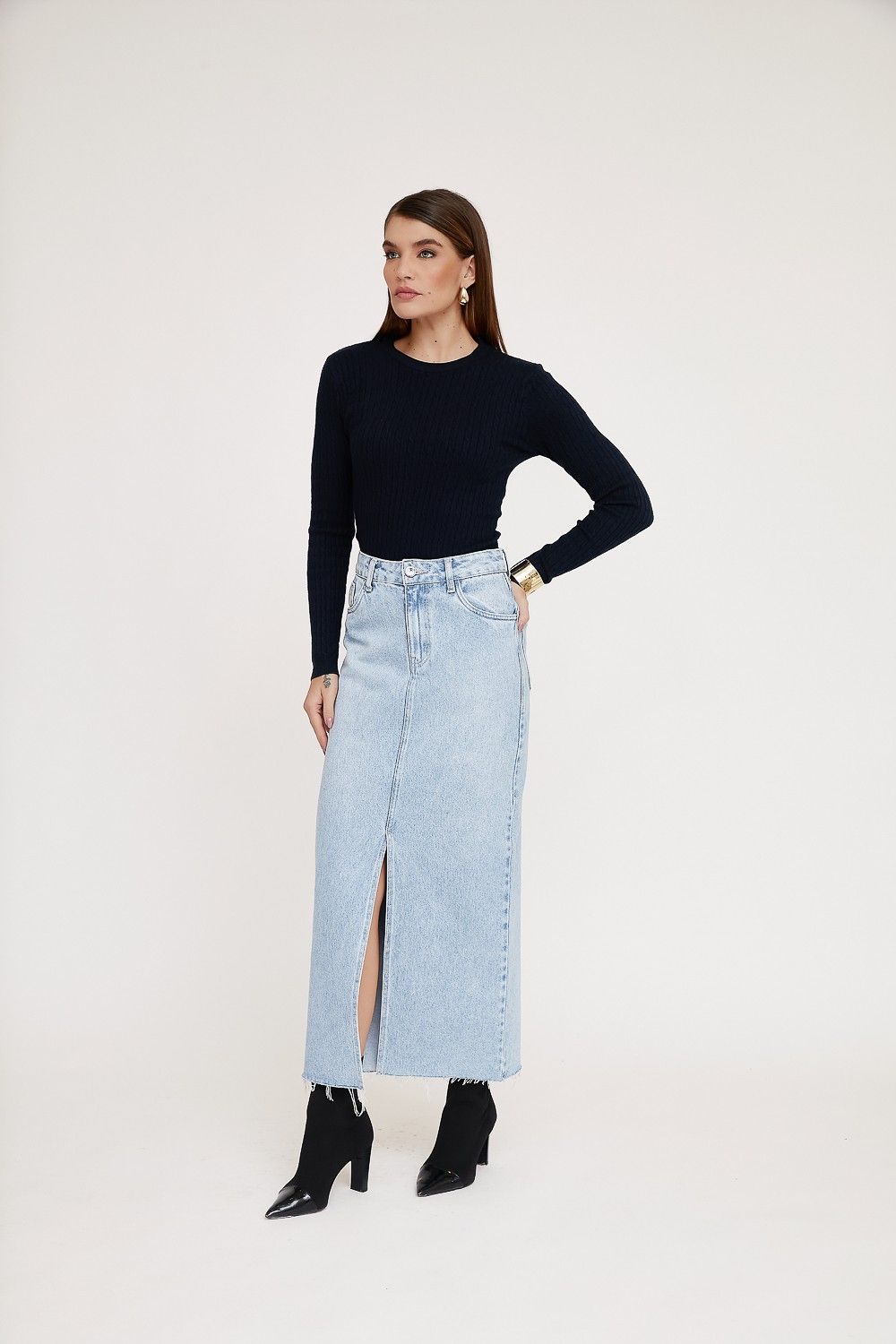 Blusa Tricot Nervuras Luana