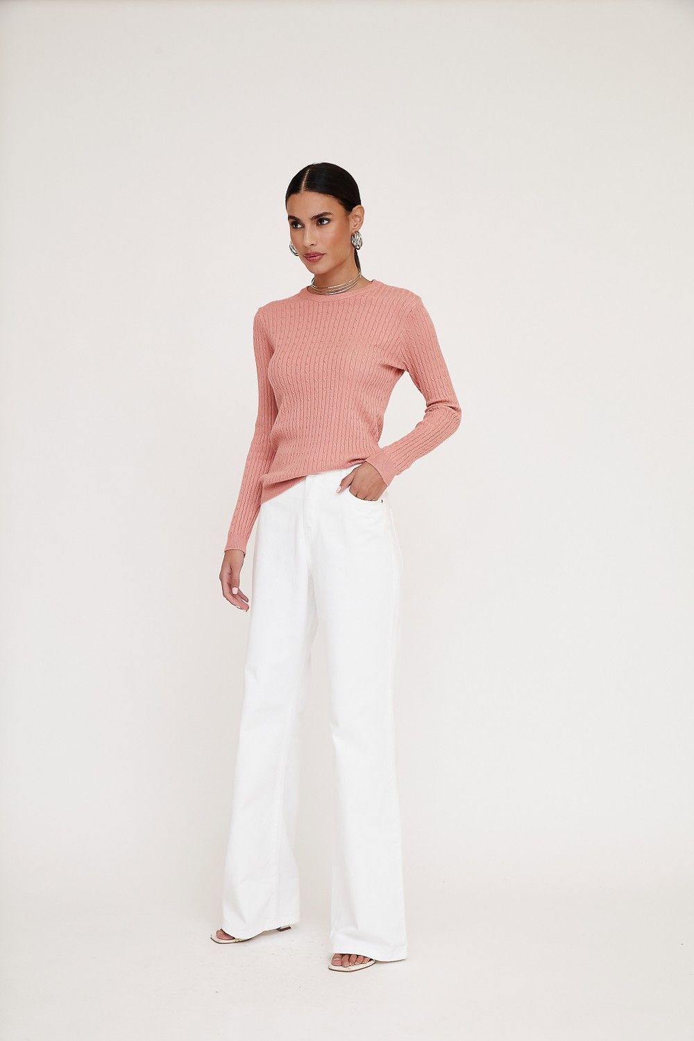 Blusa Tricot Nervuras Luana