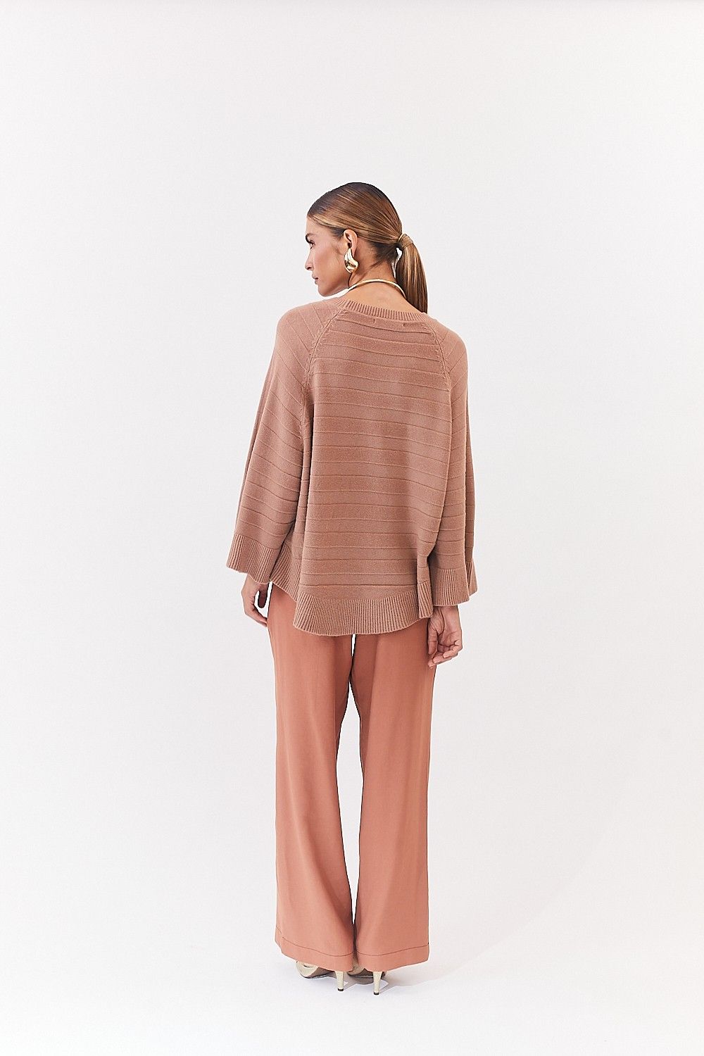 Blusa Poncho Tricot Loren