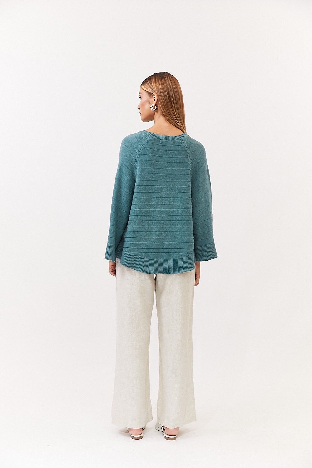 Blusa Poncho Tricot Loren