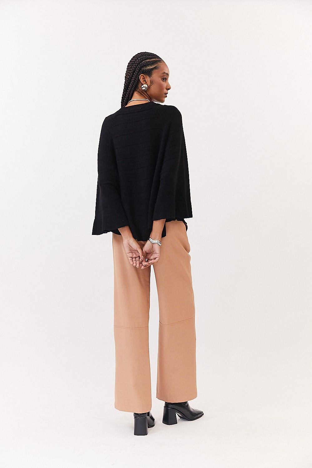Blusa Poncho Tricot Loren