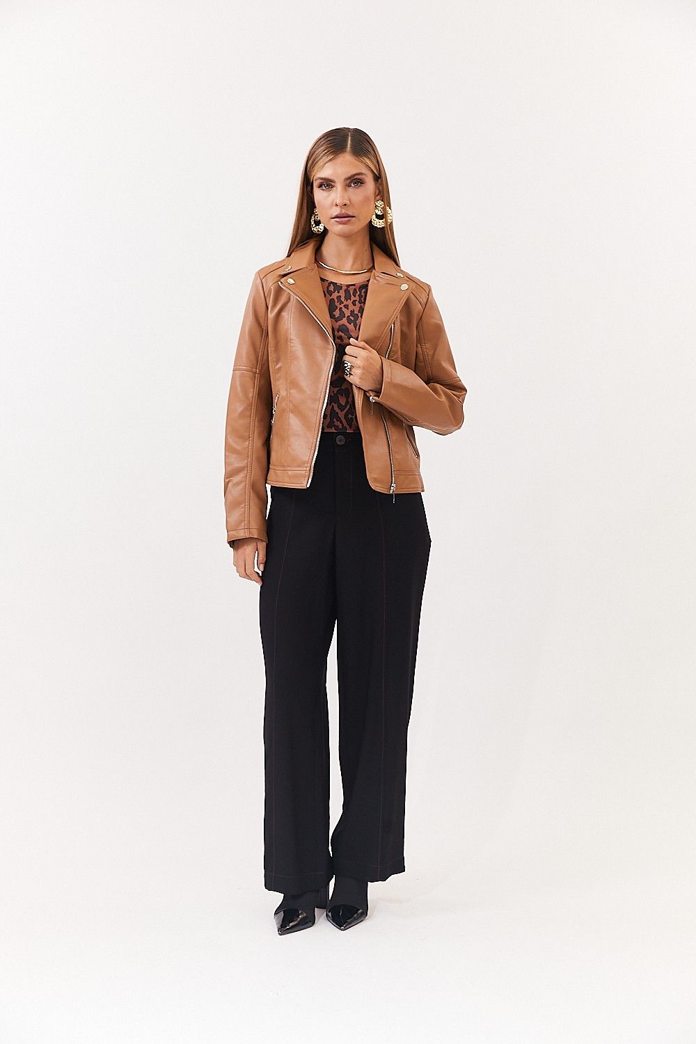 Jaqueta Like Leather Taty