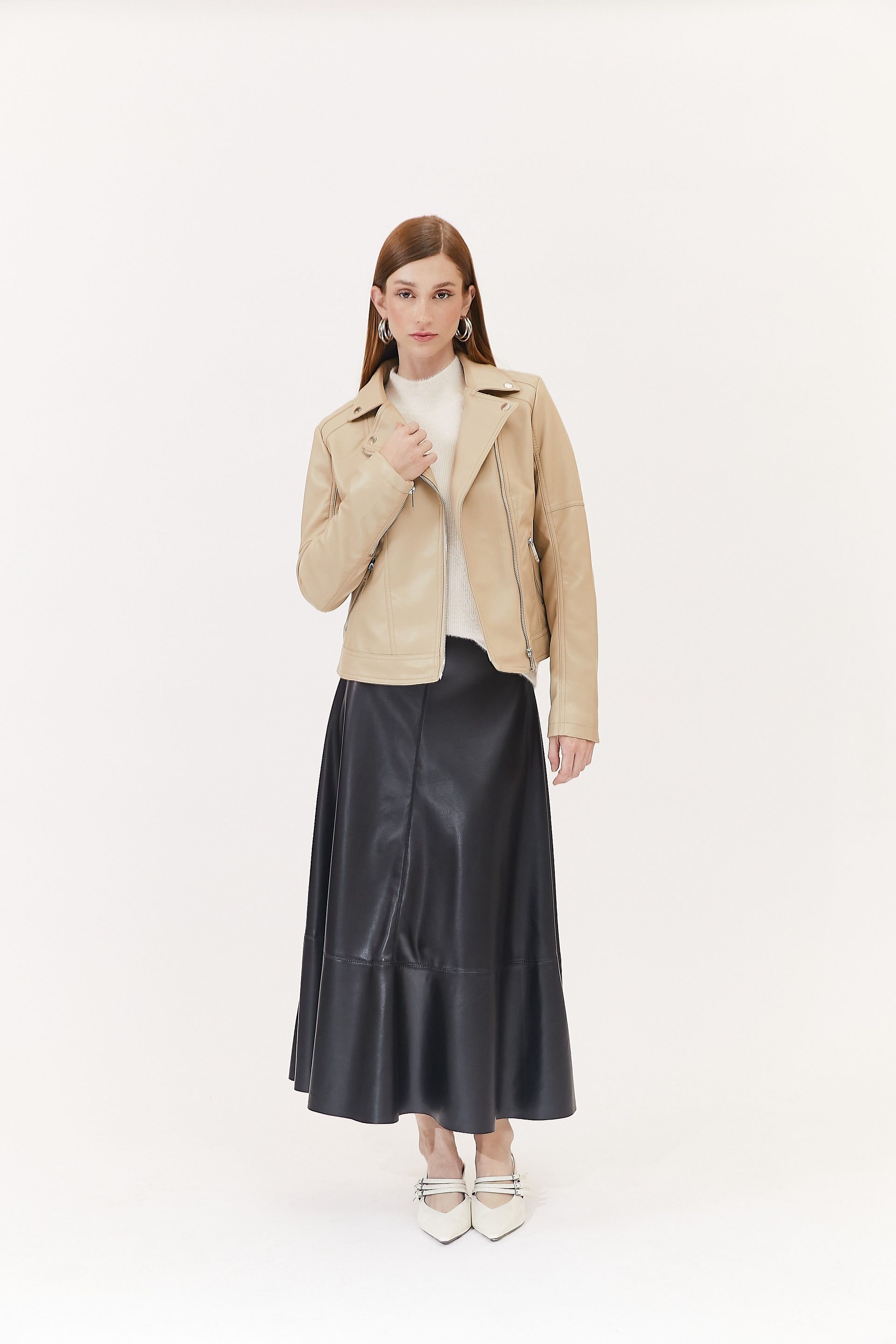 Jaqueta Like Leather Taty