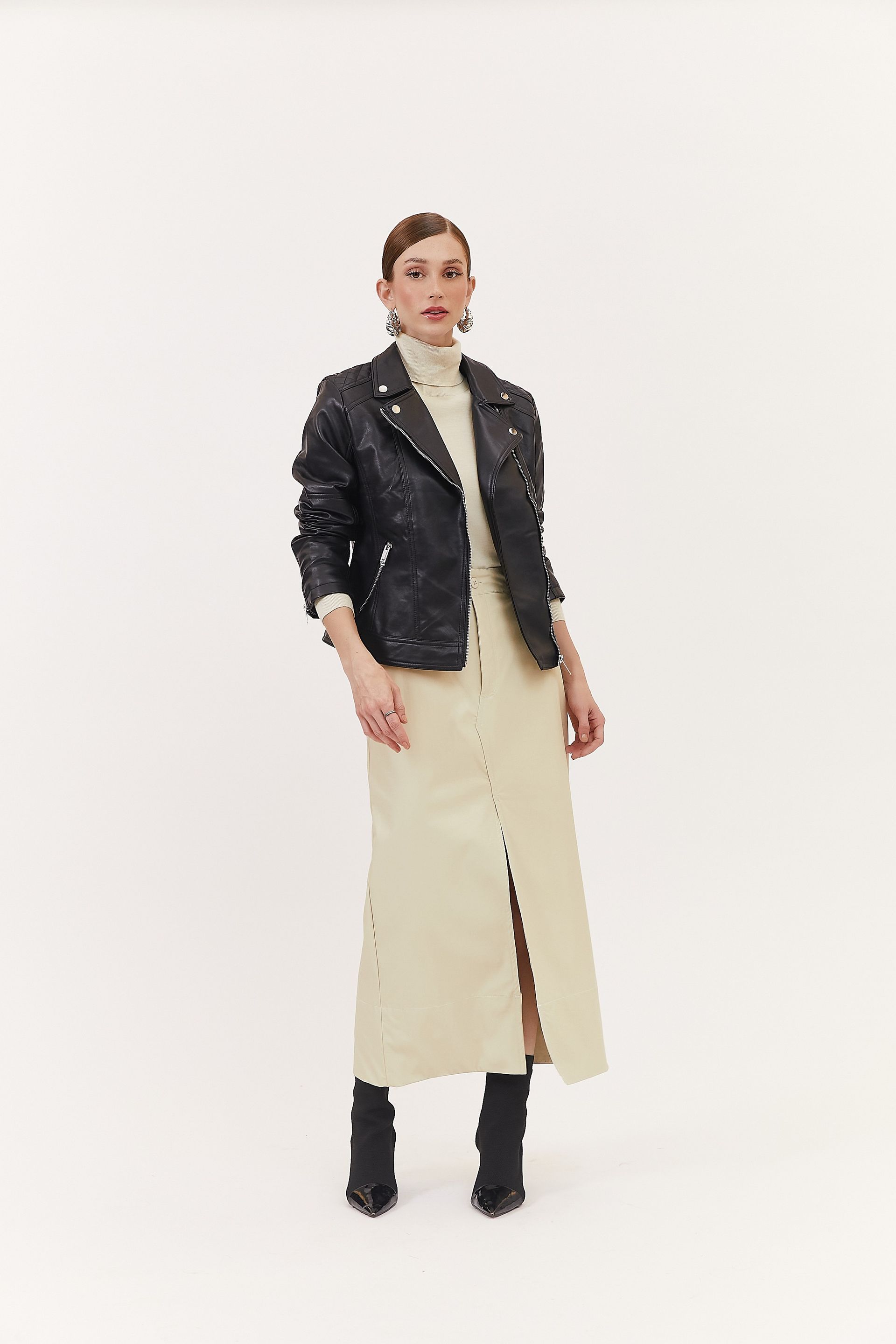 Jaqueta Like Leather Taty