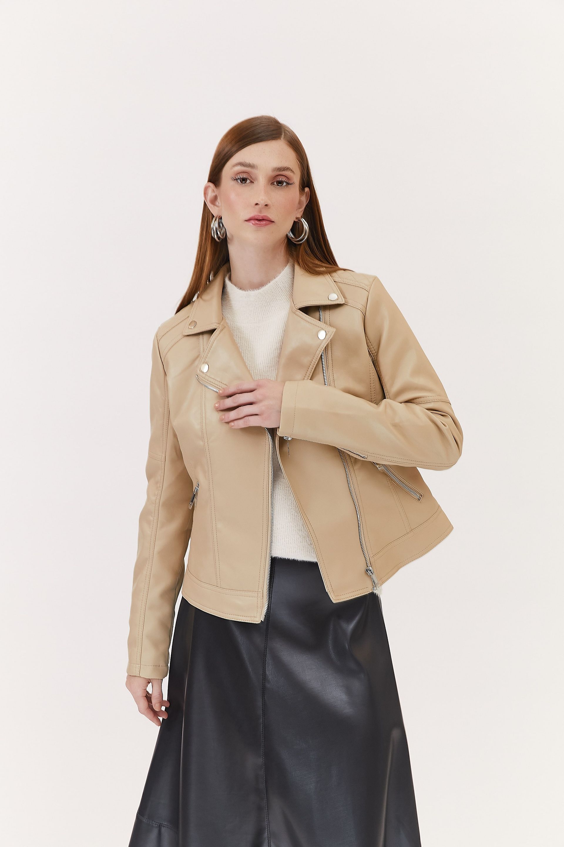 Jaqueta Like Leather Taty