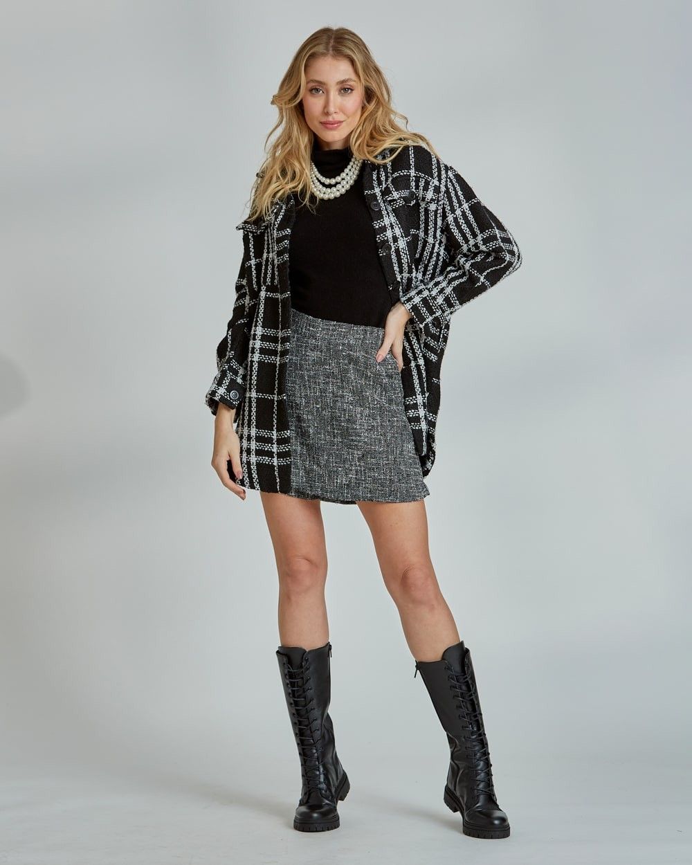 Camisa tweed Majorelle