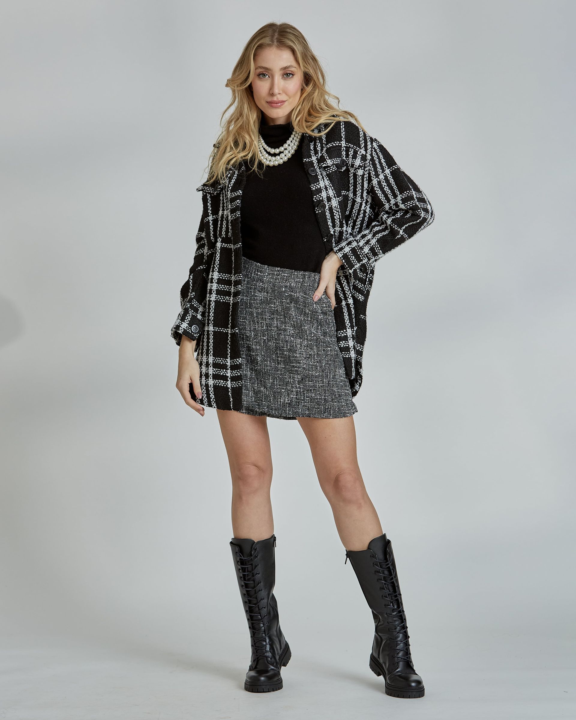 Camisa tweed Majorelle