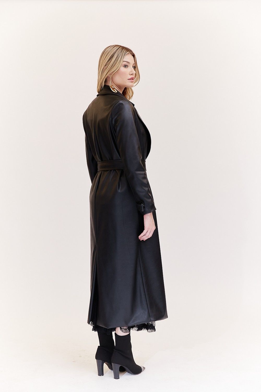 Trench Coat Like Leather Penelope