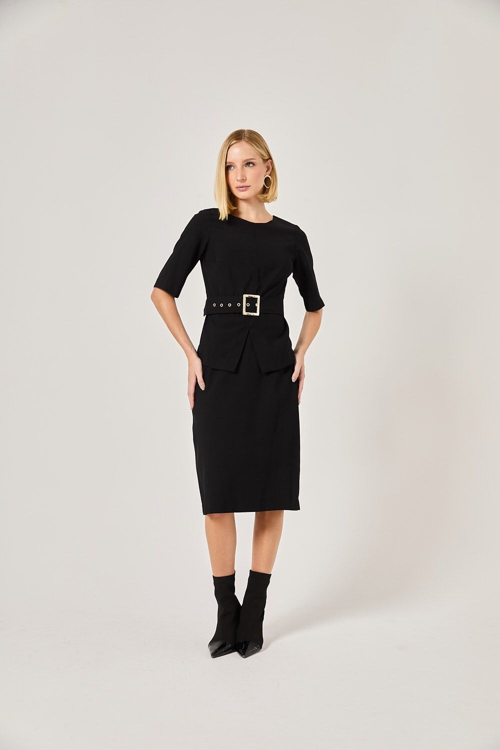 Blusa Feminina Alfaiataria com Cinto Veronica