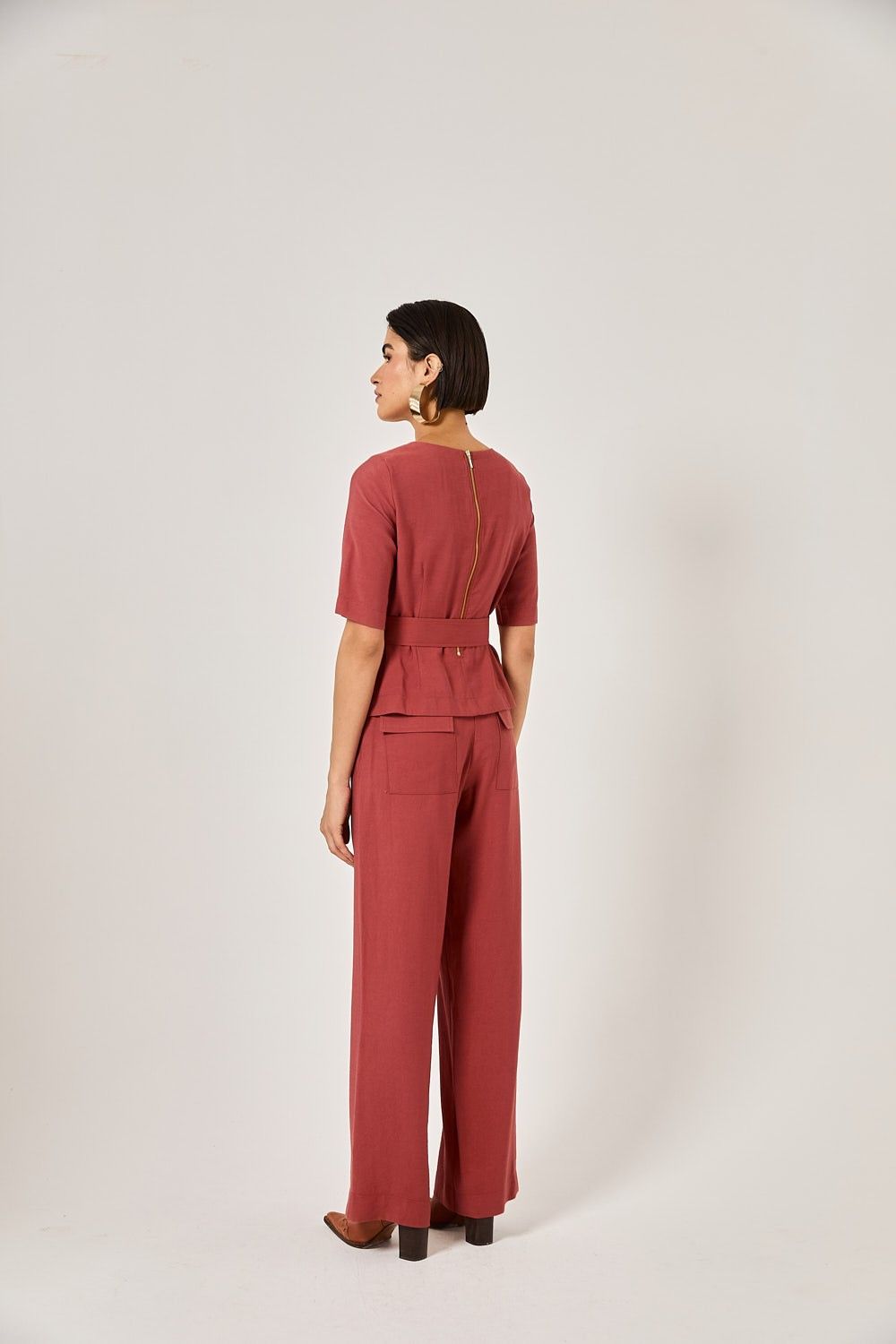 Blusa Feminina Alfaiataria com Cinto Veronica