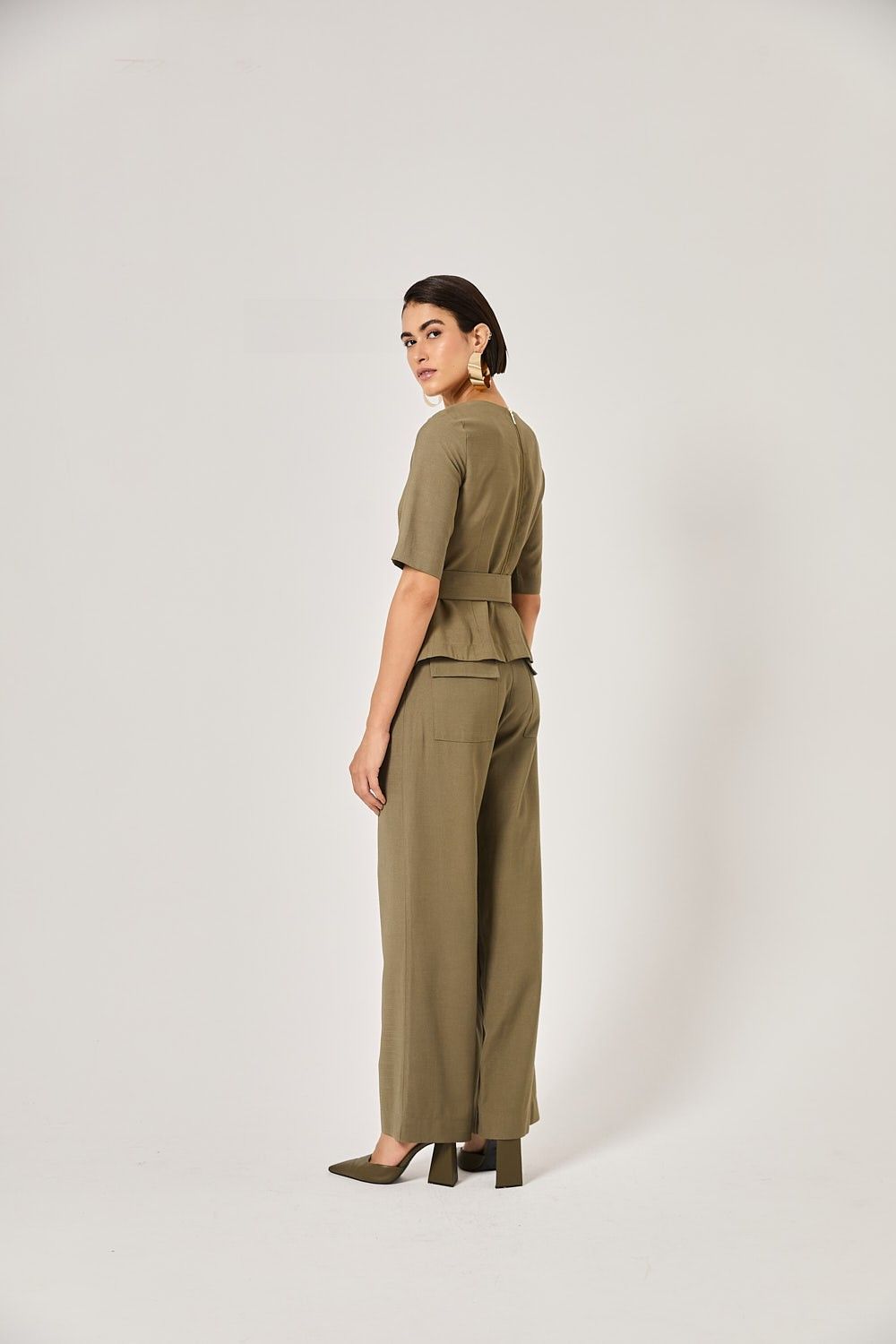Blusa Feminina Alfaiataria com Cinto Veronica