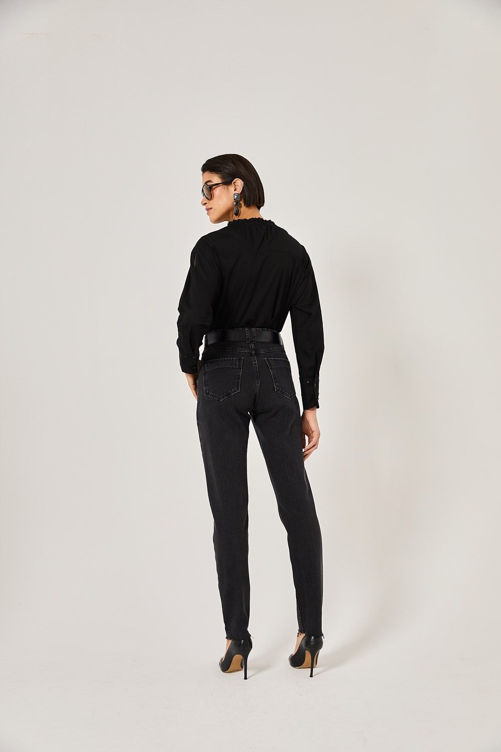 Camisa Feminina Tricoline Detalhes Andressa