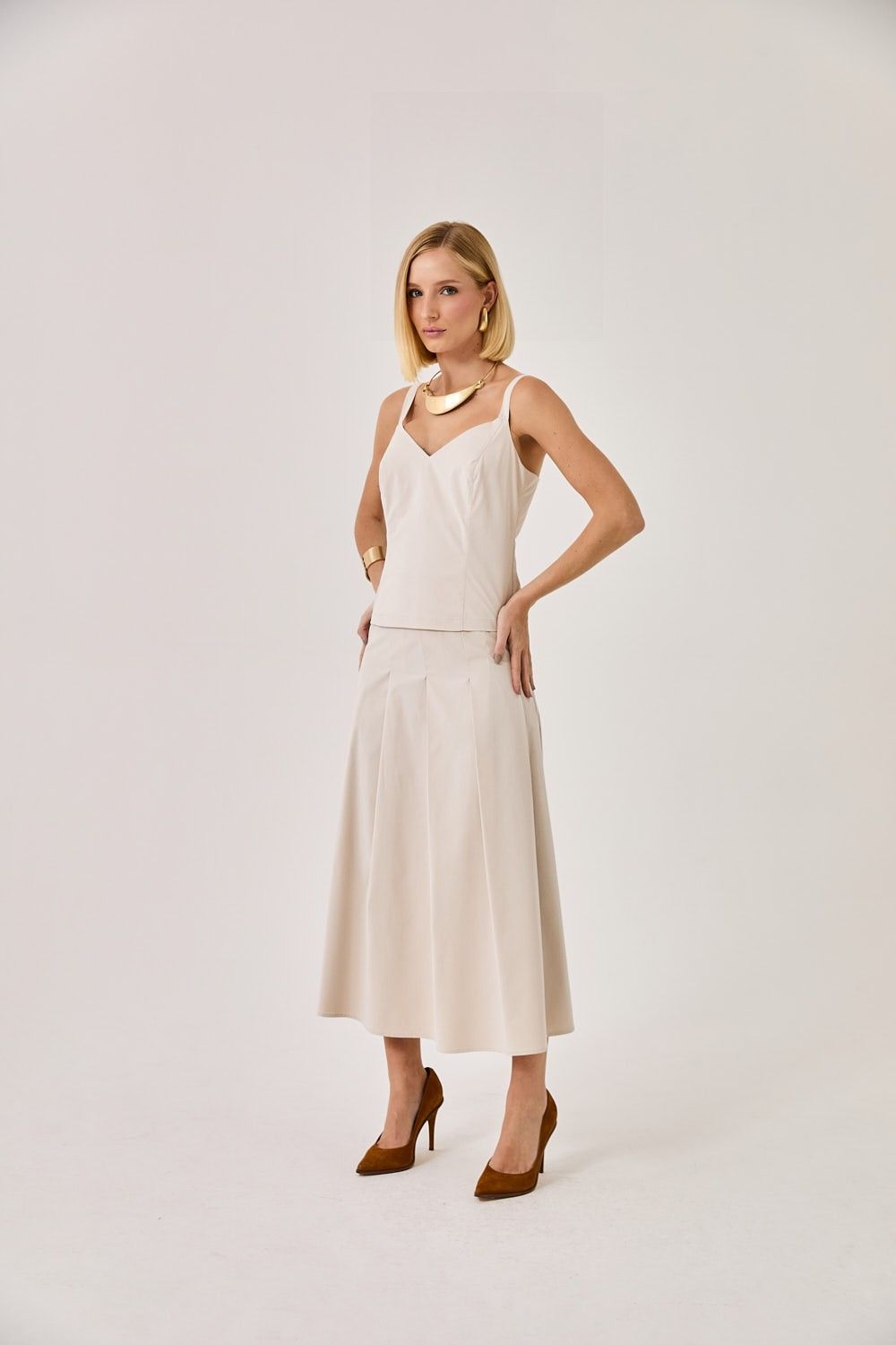 Blusa Regata Feminina Decote Louise 