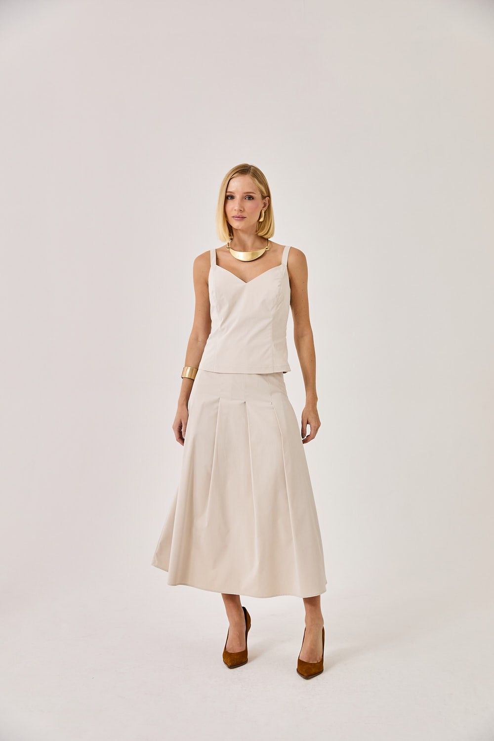 Blusa Regata Feminina Decote Louise 