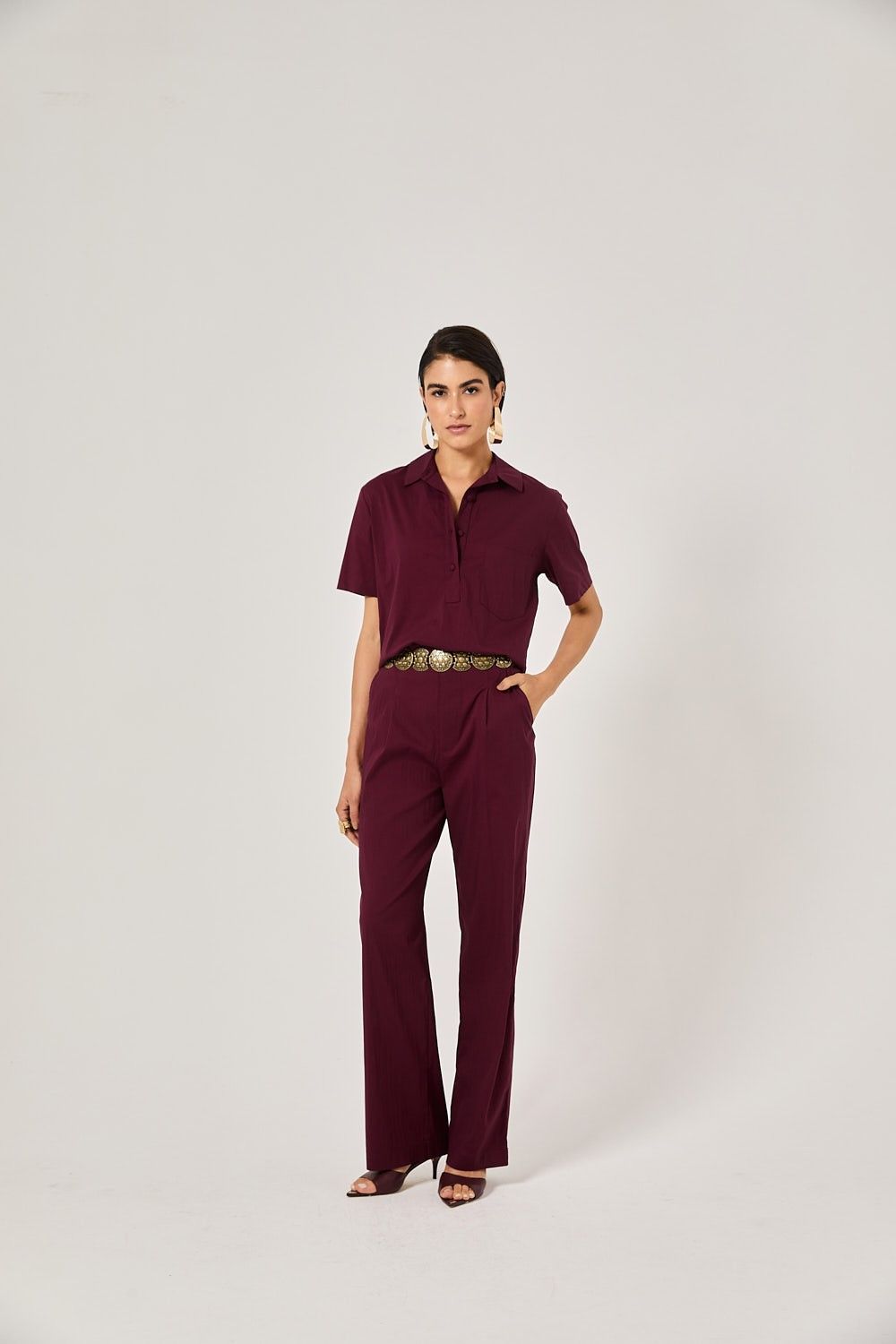 Calça Feminina Tricoline Lily