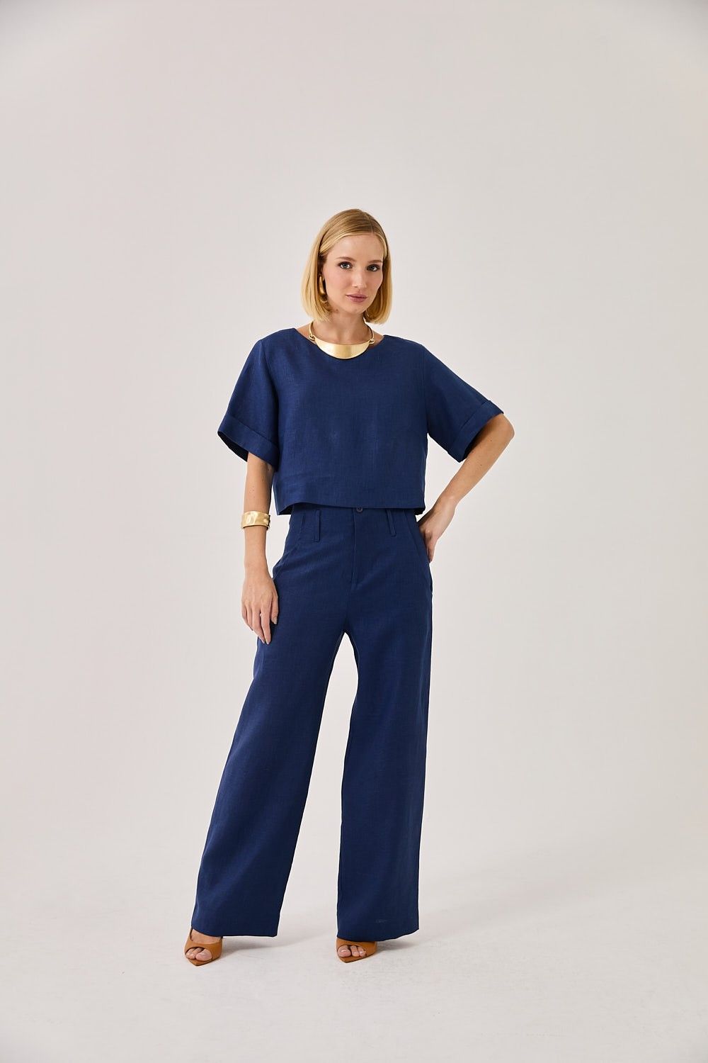 Blusa Feminina Linho Laura