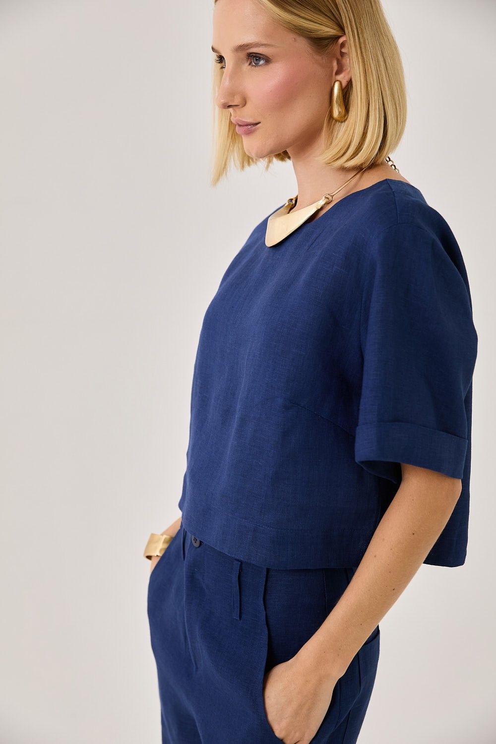 Blusa Feminina Linho Laura