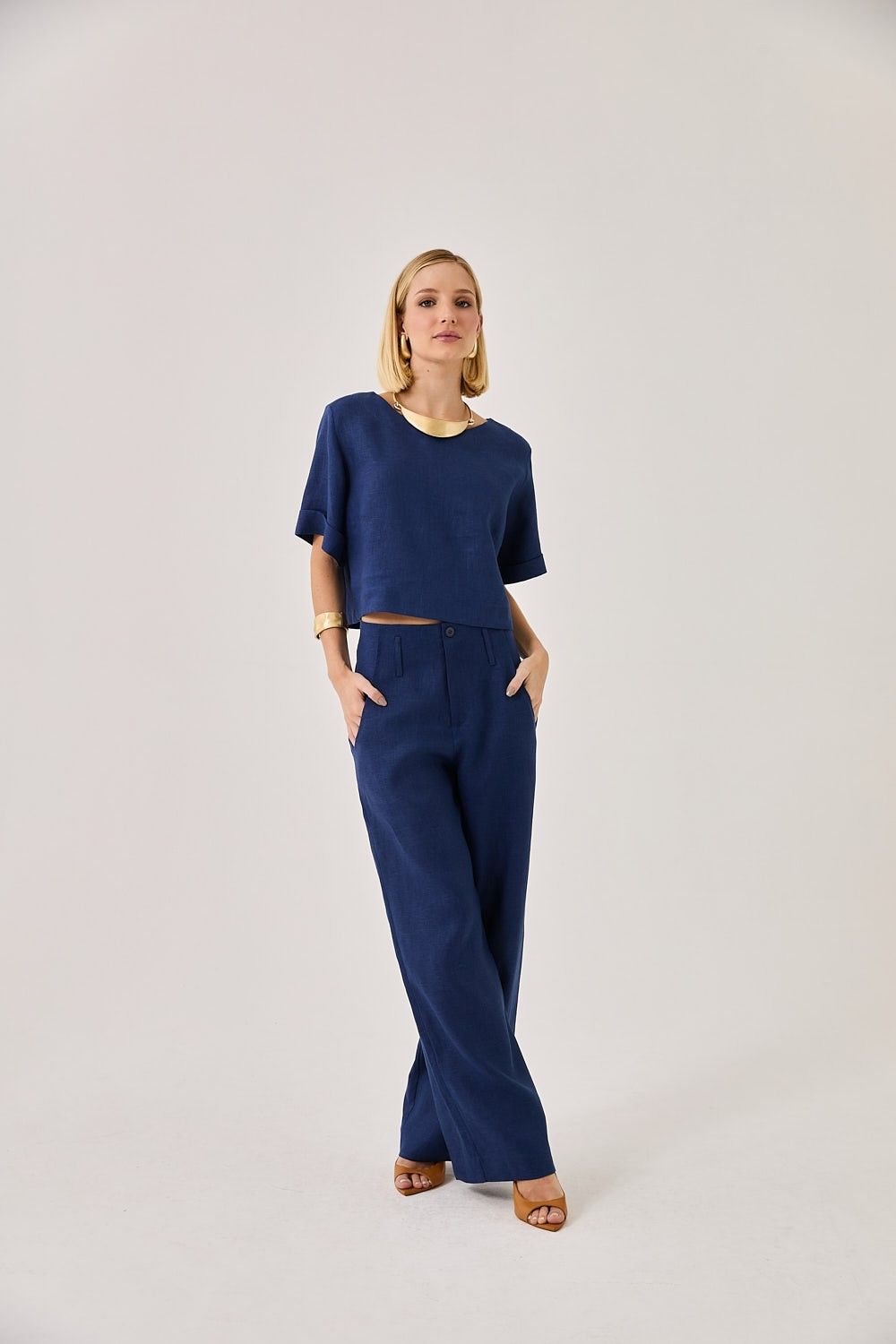 Blusa Feminina Linho Laura
