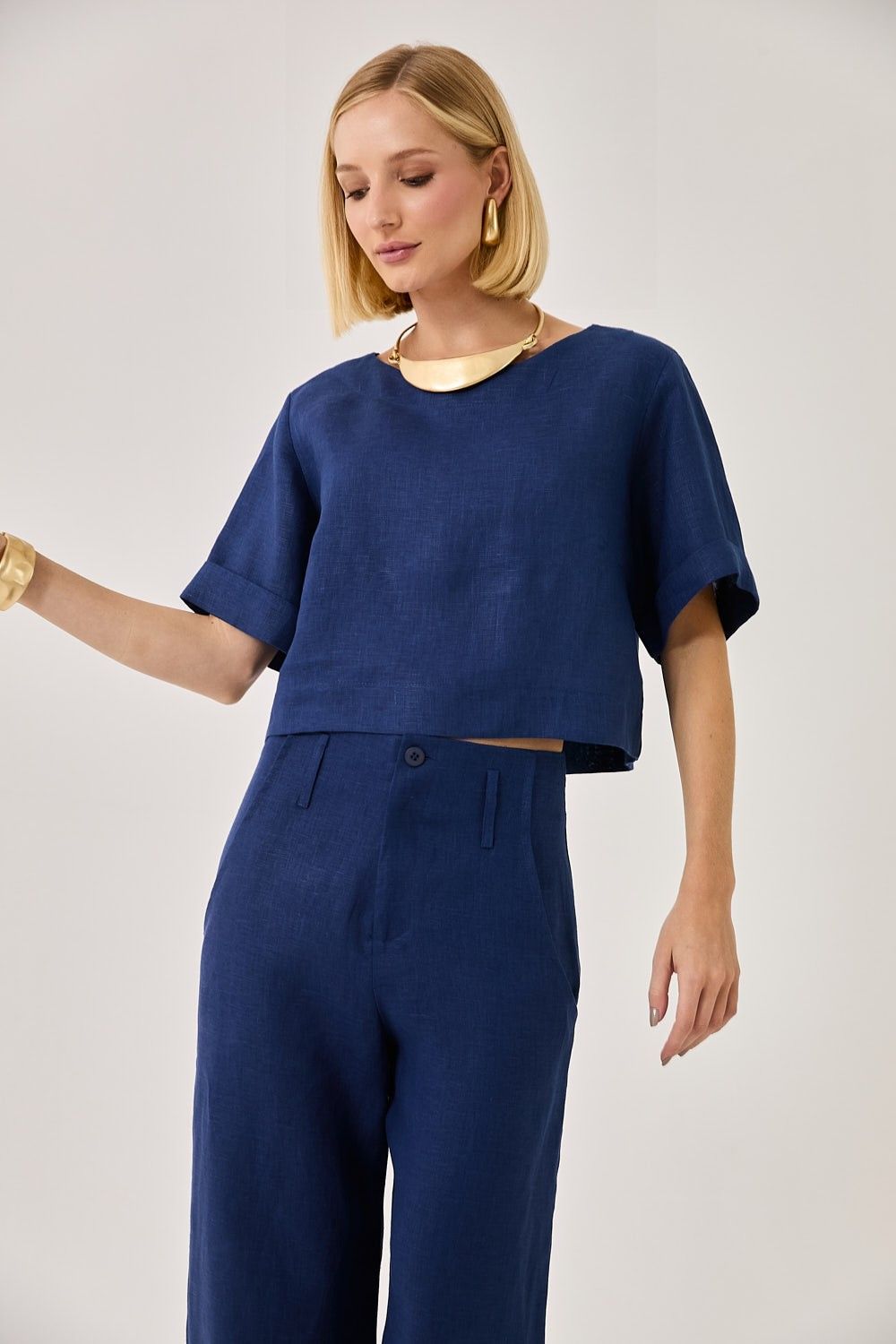 Blusa Feminina Linho Laura